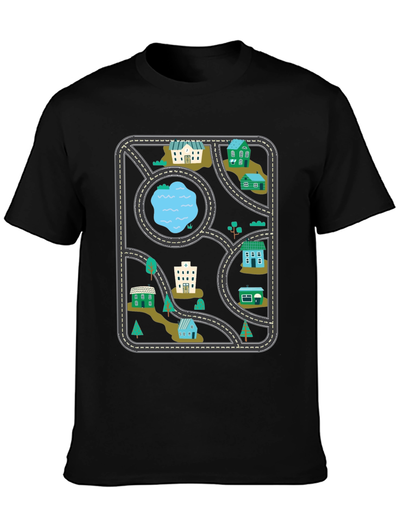 Playful Road Map T-Shirt