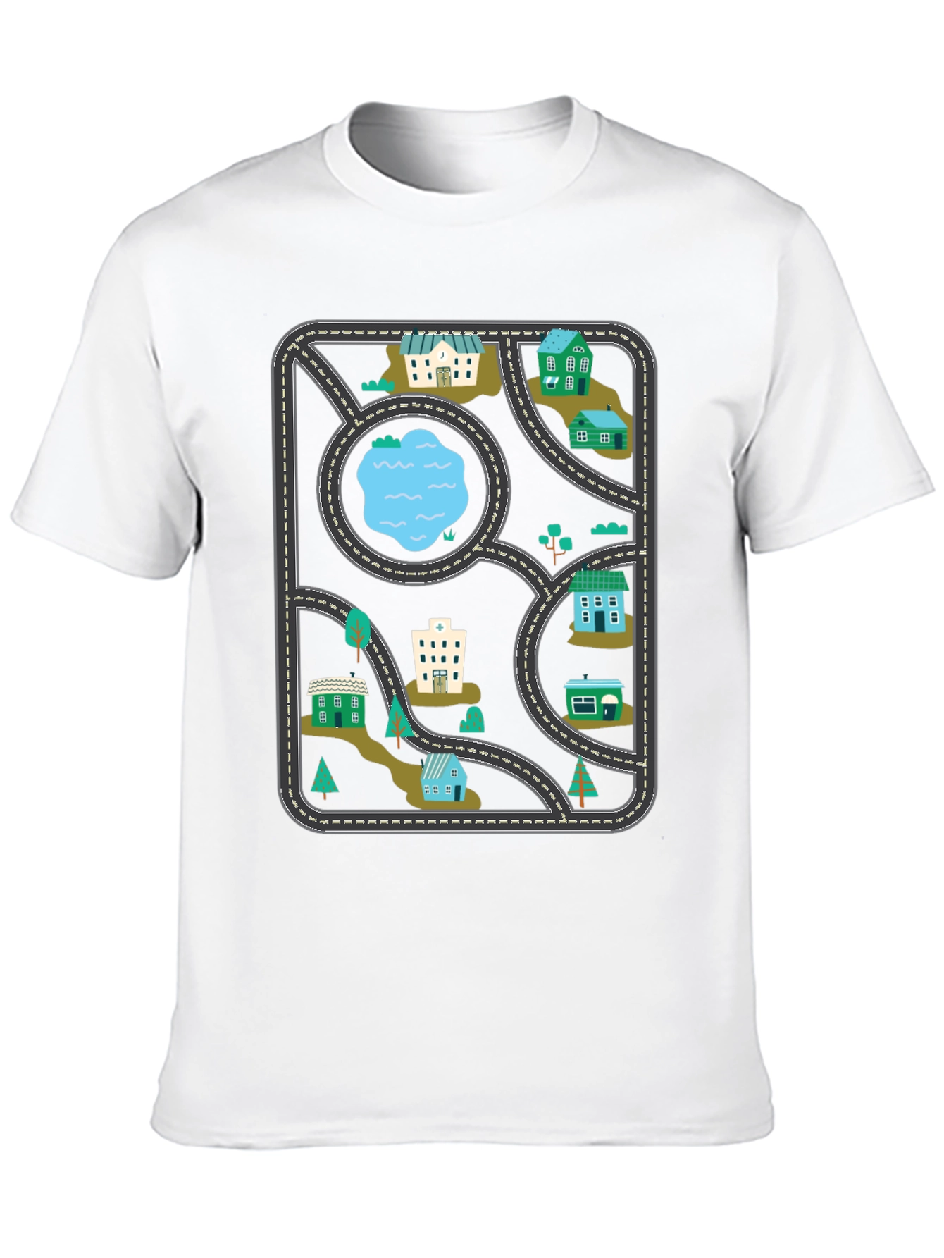 Playful Road Map T-Shirt