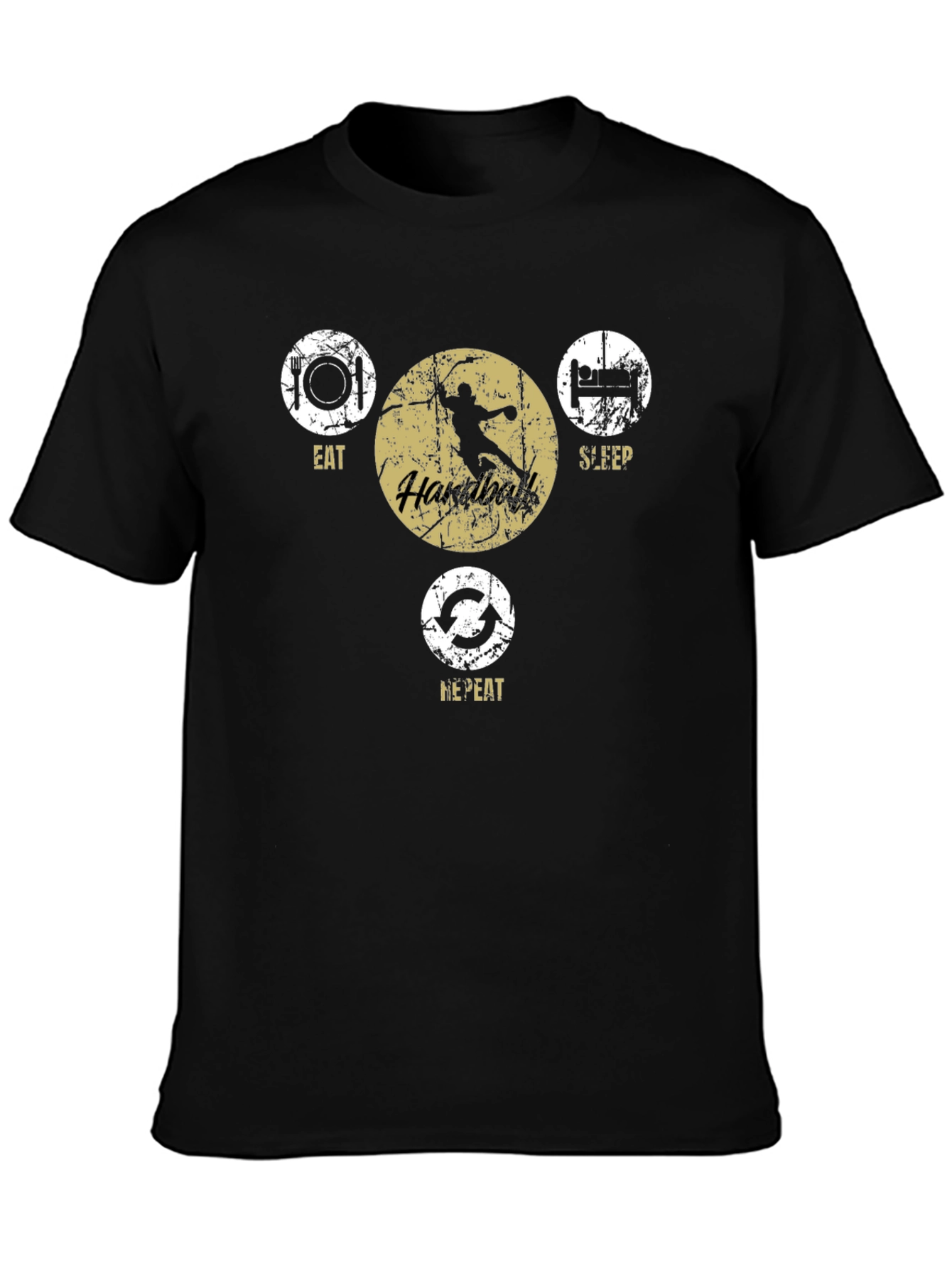 Eat Sleep Handball Repeat Graphic Tee