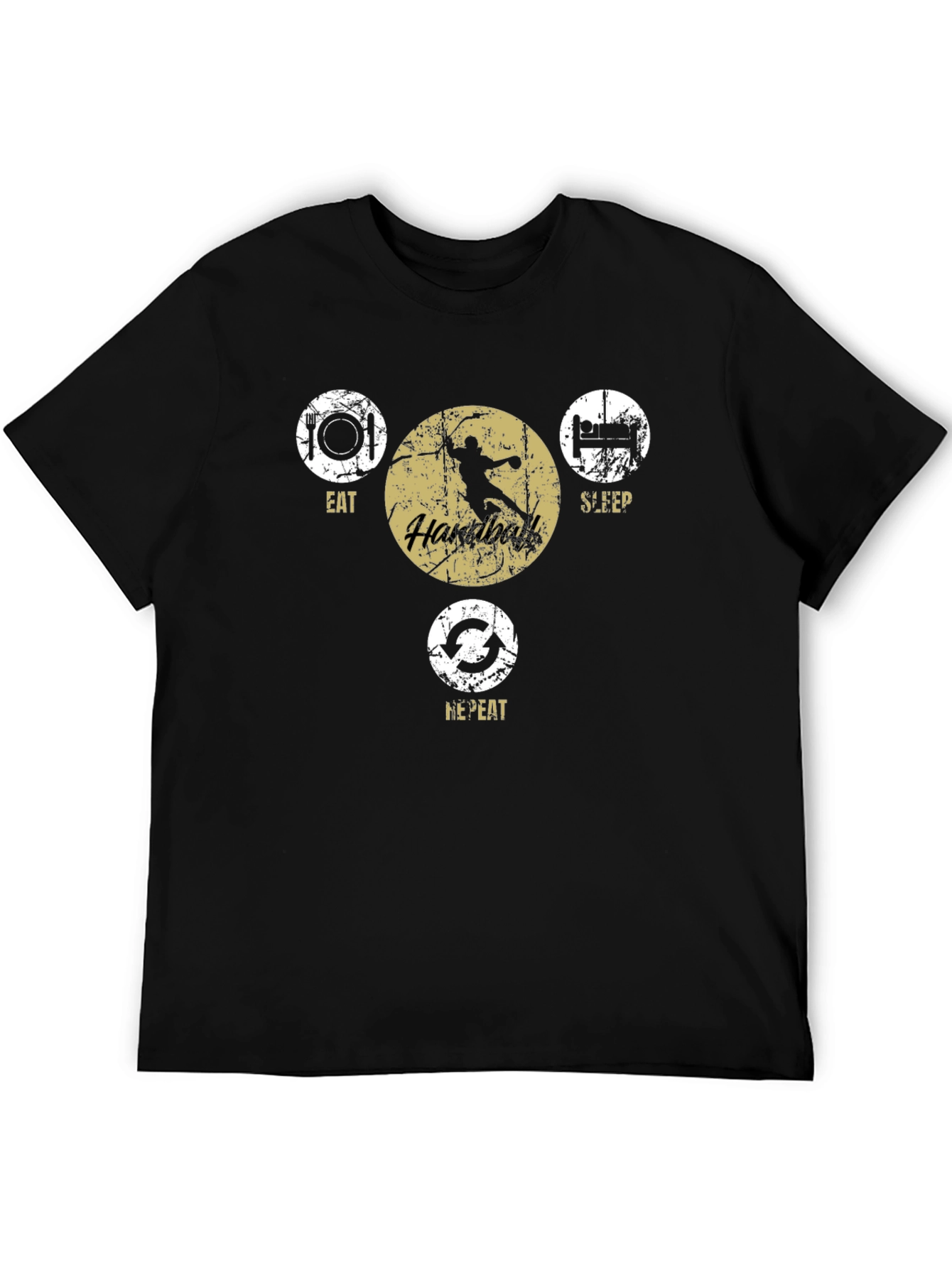 Eat Sleep Handball Repeat Graphic Tee