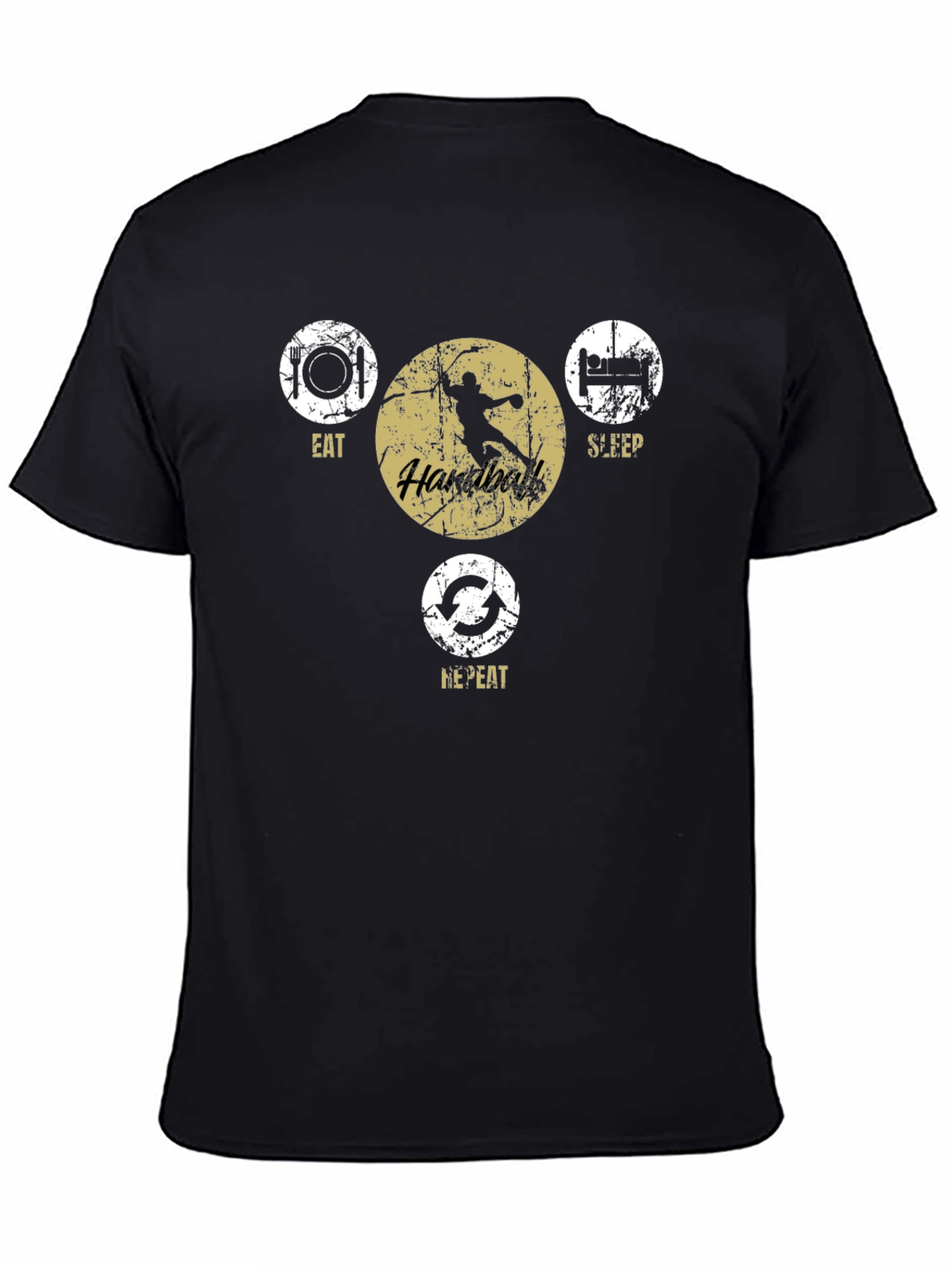 Eat Sleep Handball Repeat Graphic Tee