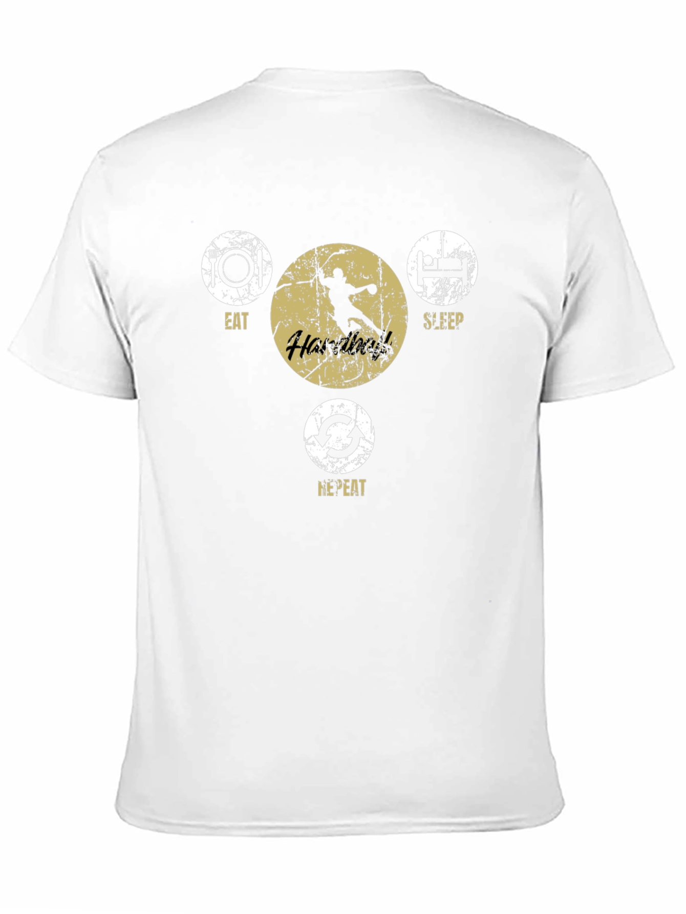 Eat Sleep Handball Repeat Graphic Tee