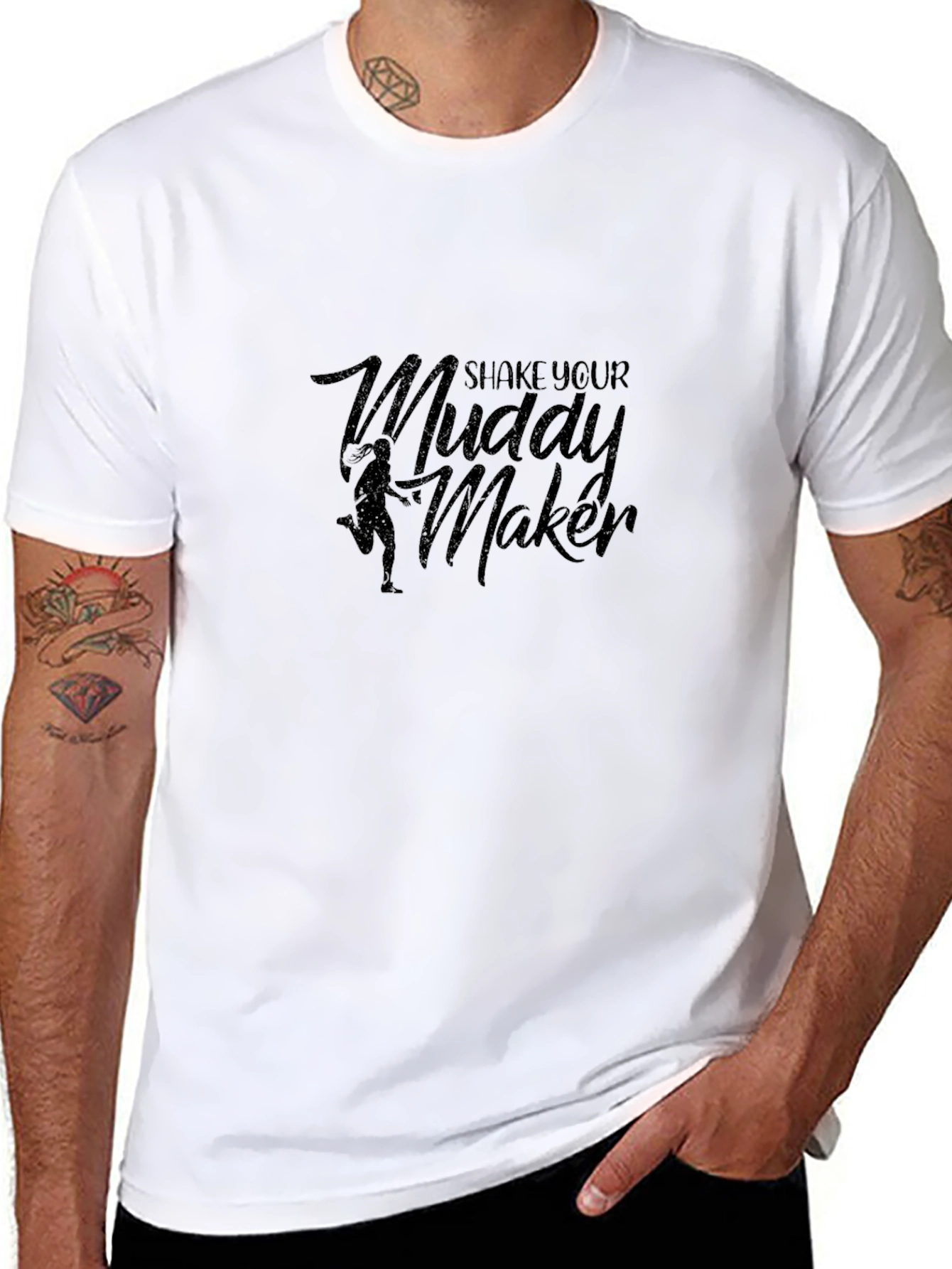 Shake Your Muddy Maker Black Graphic Tee
