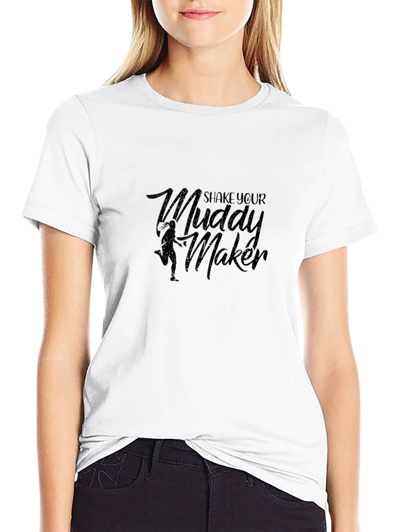 Shake Your Muddy Maker Black Graphic Tee