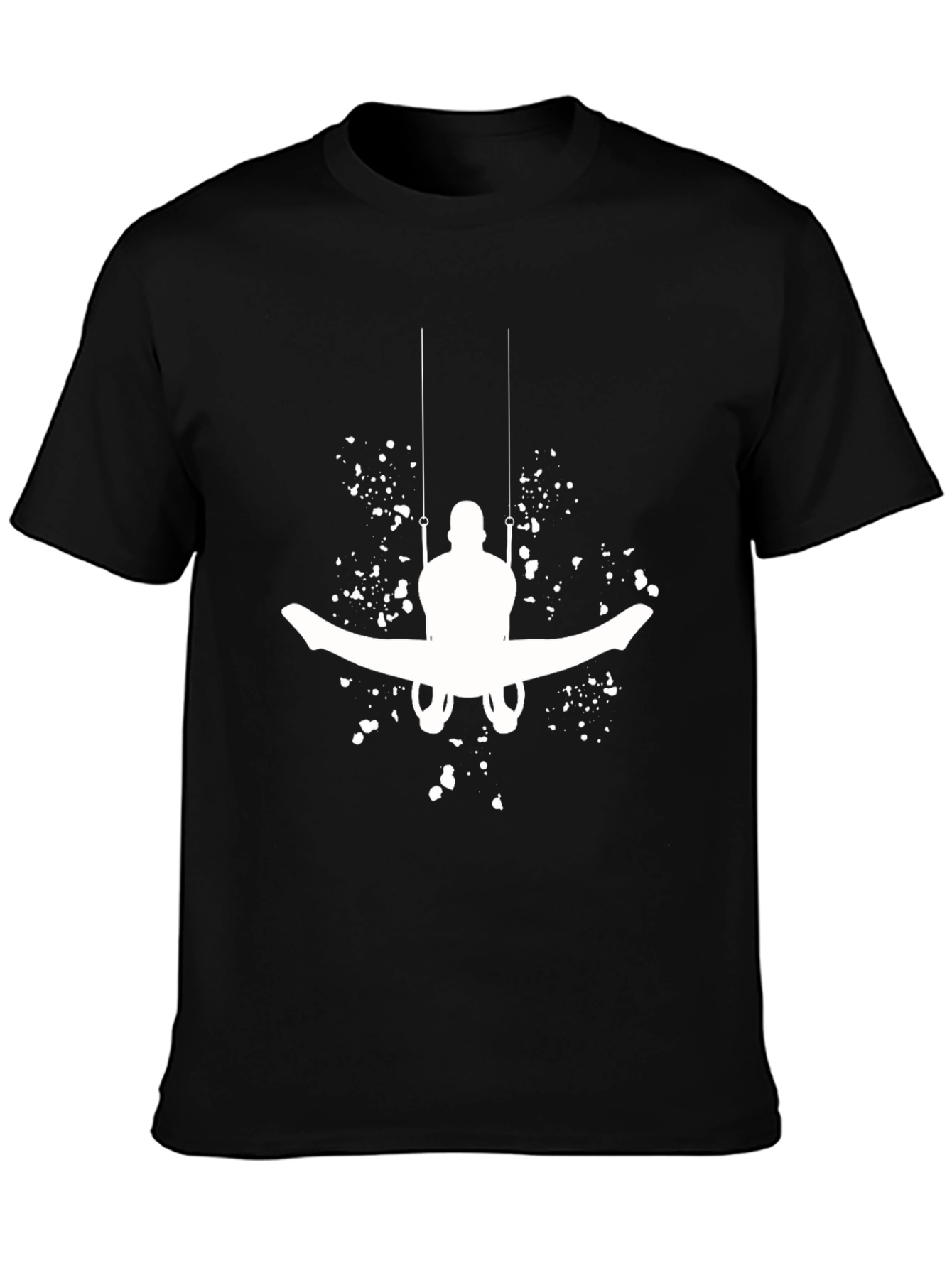 Gymnastics Still Rings Black Tee