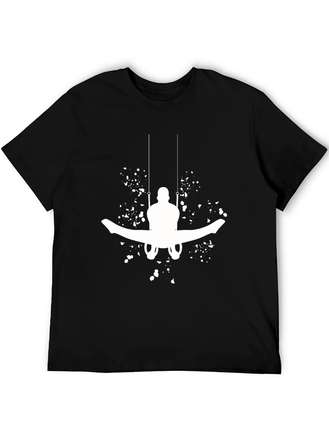Gymnastics Still Rings Black Tee