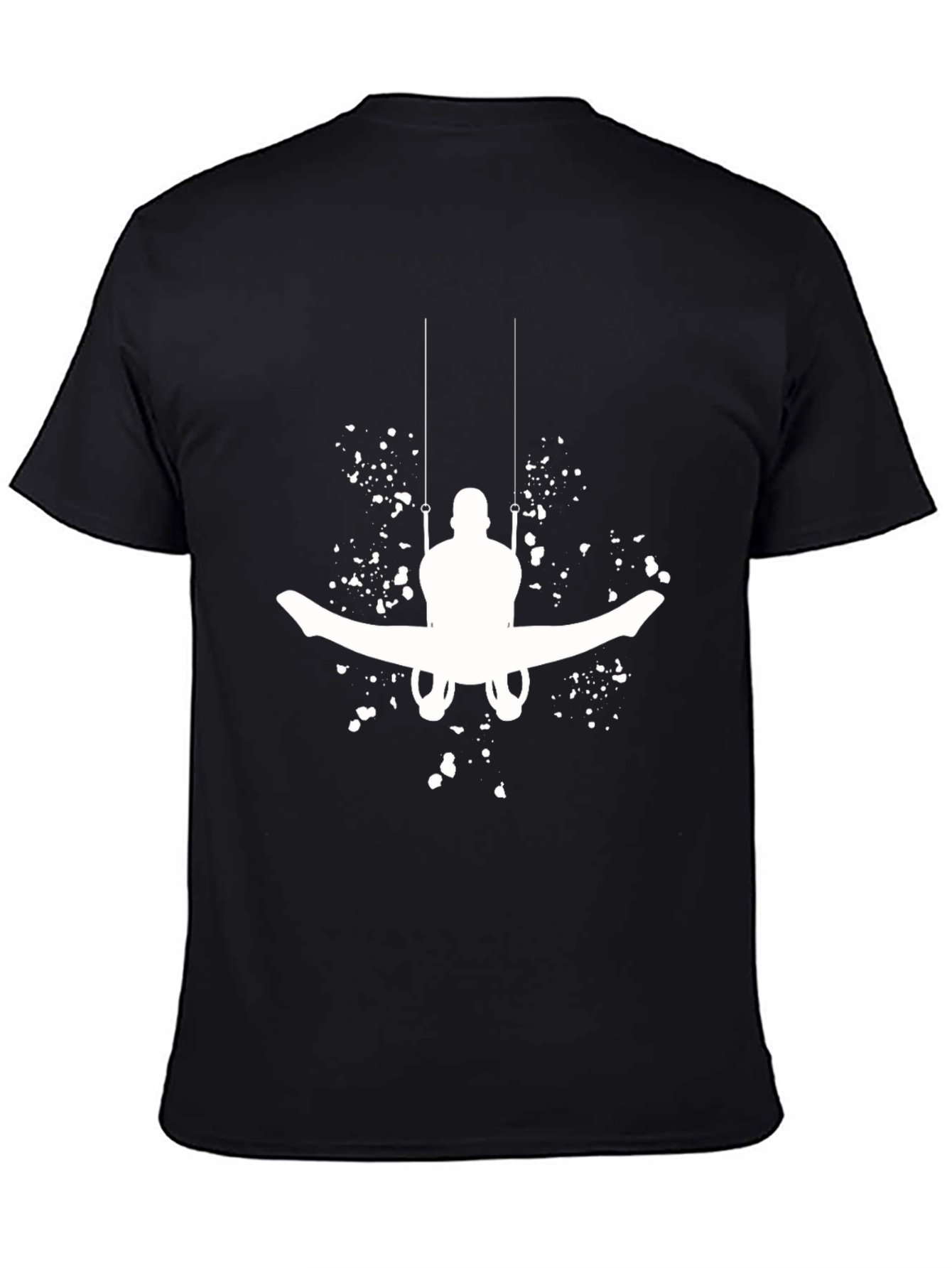 Gymnastics Still Rings Black Tee