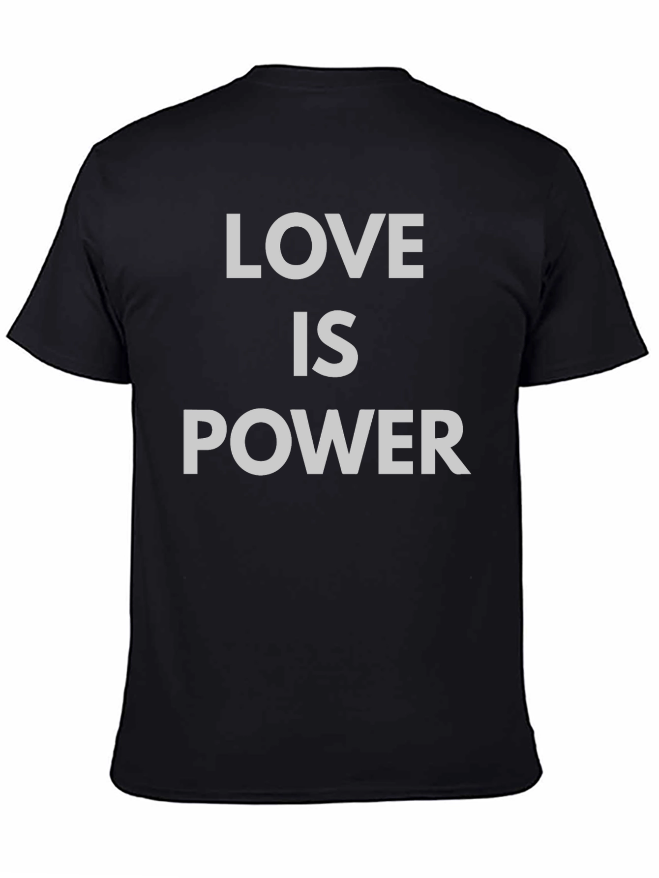 Love is Power Graphic Tee - Black Unisex Shirt
