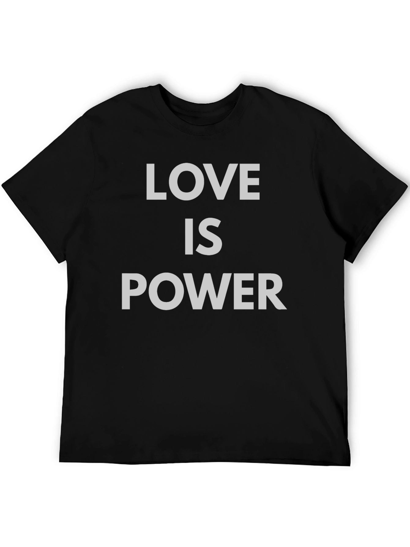 Love is Power Graphic Tee - Black Unisex Shirt
