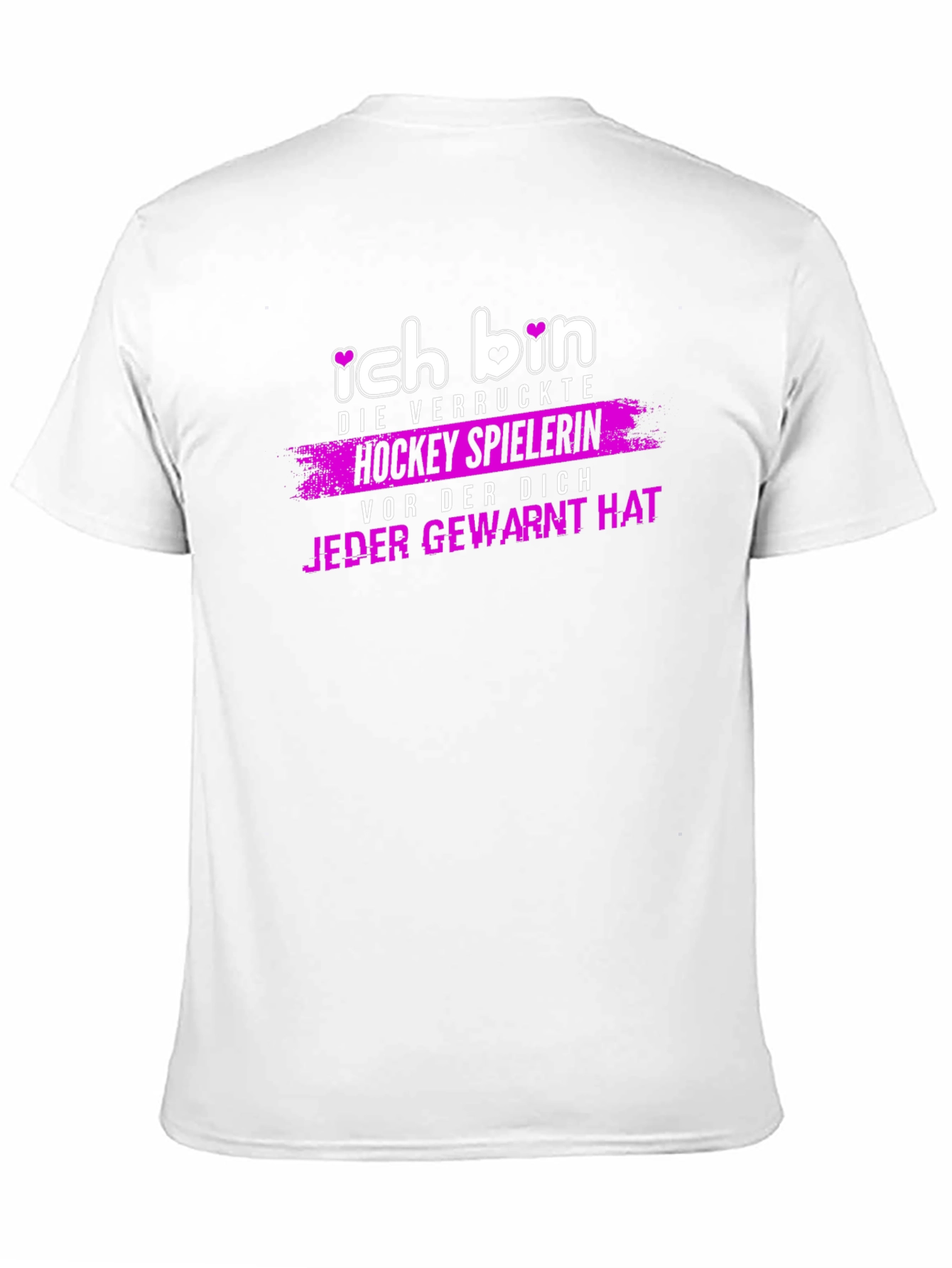 Ich Bin Die Verruckte Hockey Spielerin T-Shirt