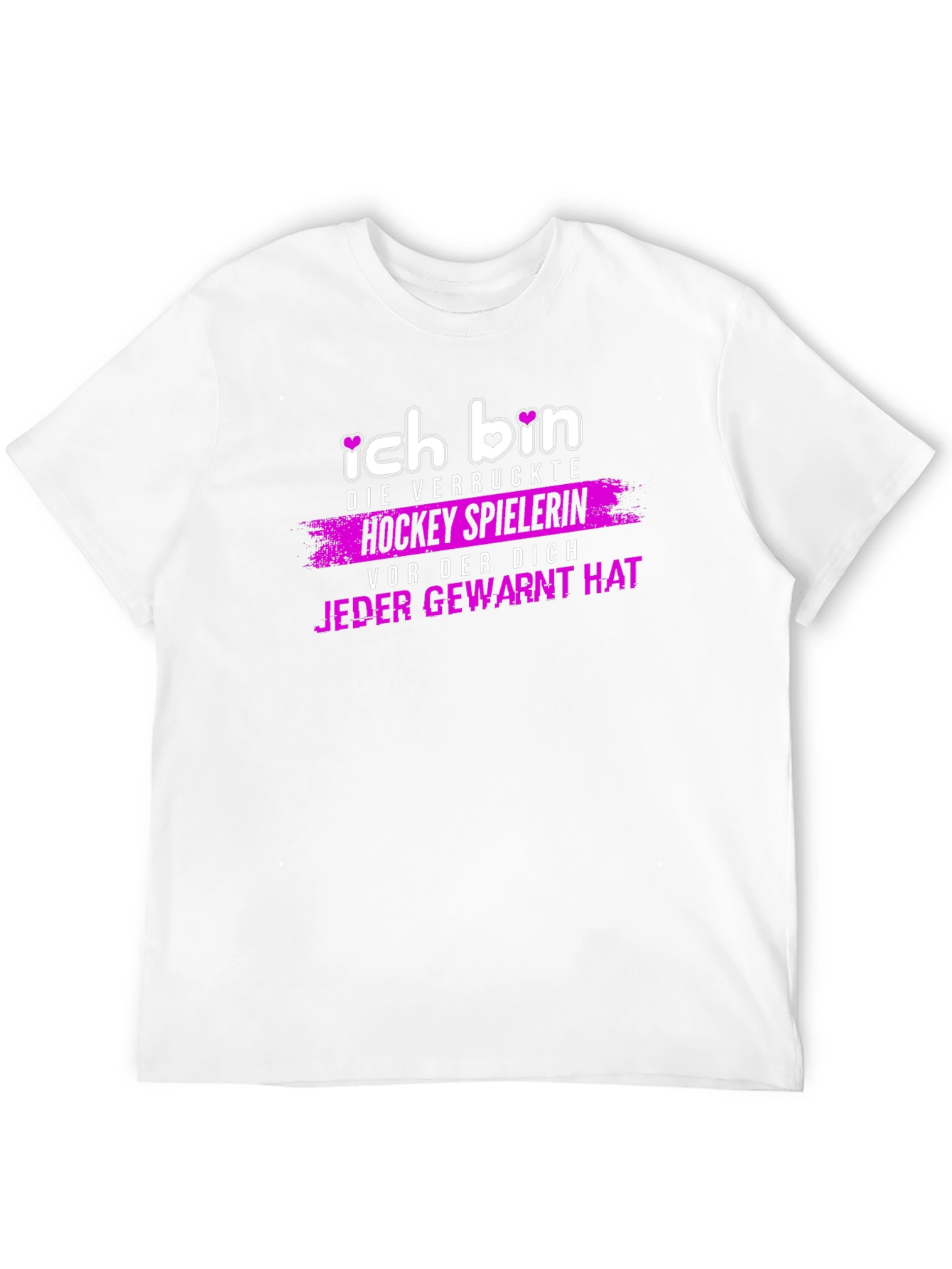Ich Bin Die Verruckte Hockey Spielerin T-Shirt