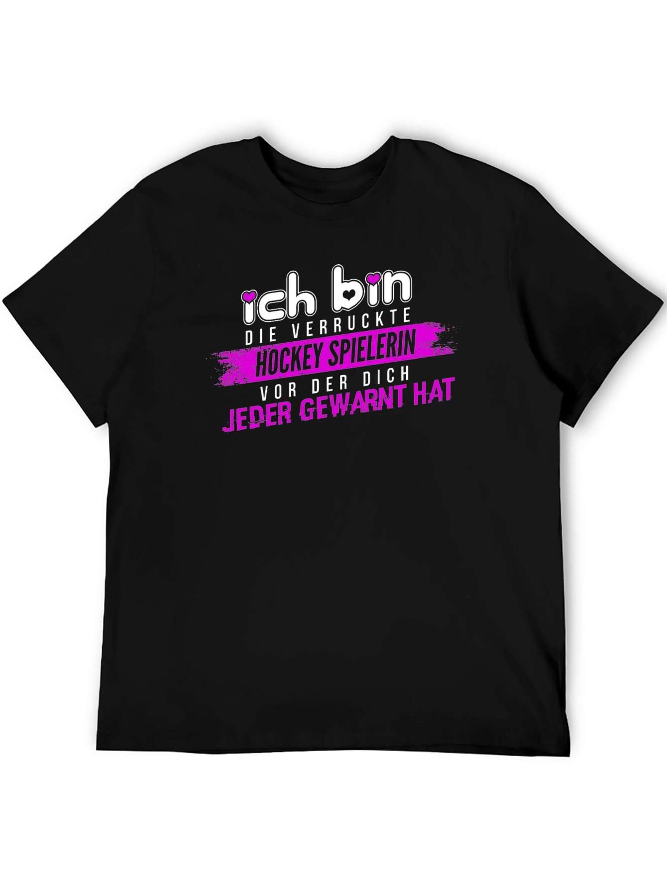 Ich Bin Die Verruckte Hockey Spielerin T-Shirt