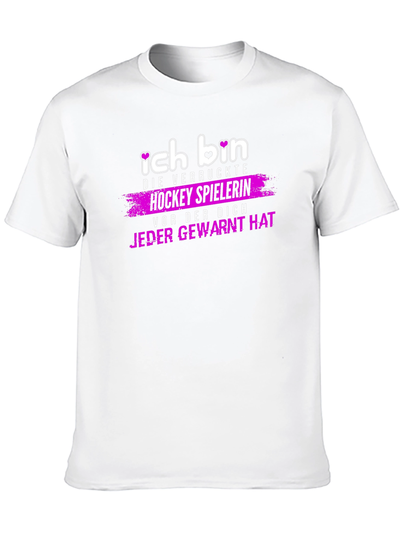 Ich Bin Die Verruckte Hockey Spielerin T-Shirt