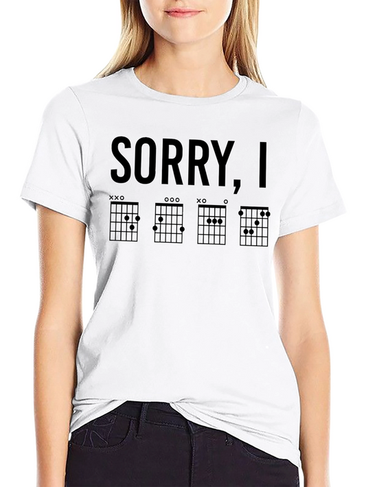 Sorry I Only Speak in Guitar Chords T-Shirt