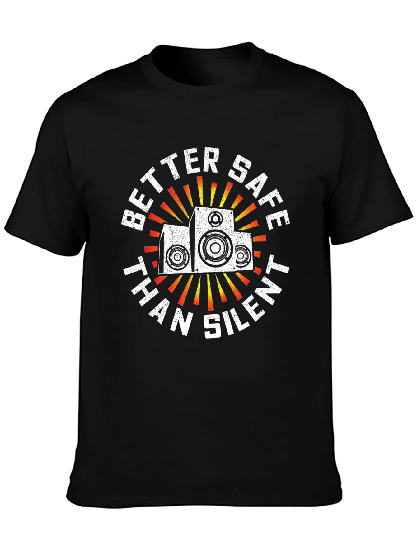 Better Safe Than Silent Speaker Graphic Tee