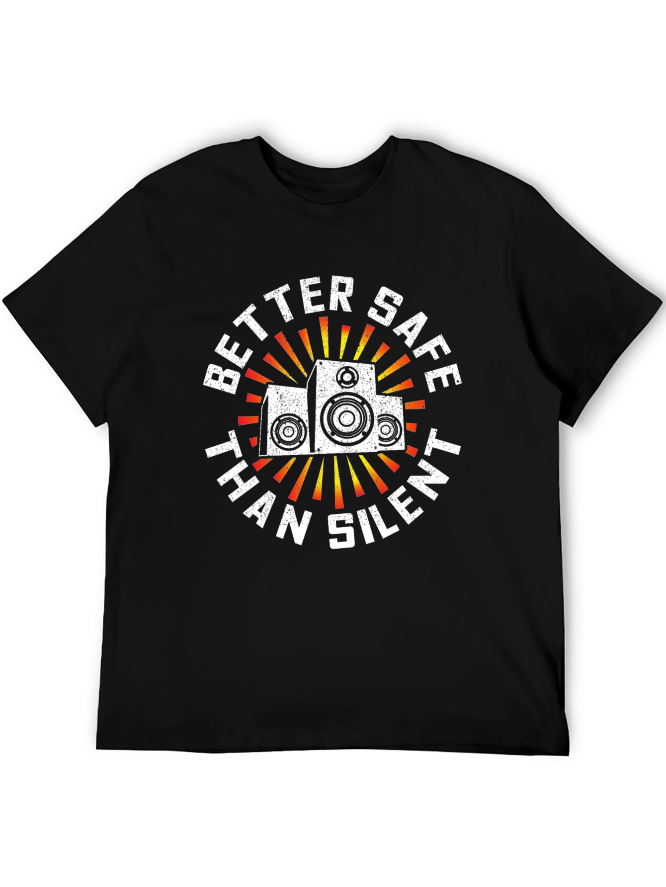 Better Safe Than Silent Speaker Graphic Tee