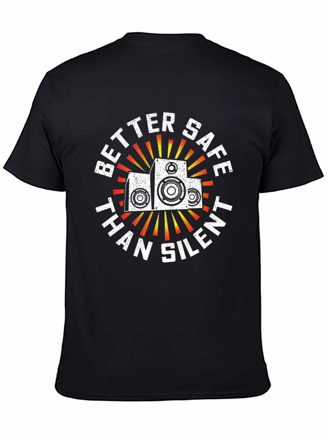 Better Safe Than Silent Speaker Graphic Tee