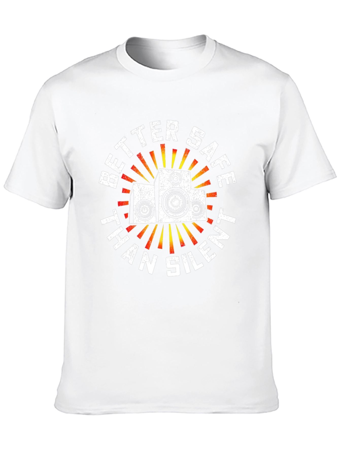 Better Safe Than Silent Speaker Graphic Tee