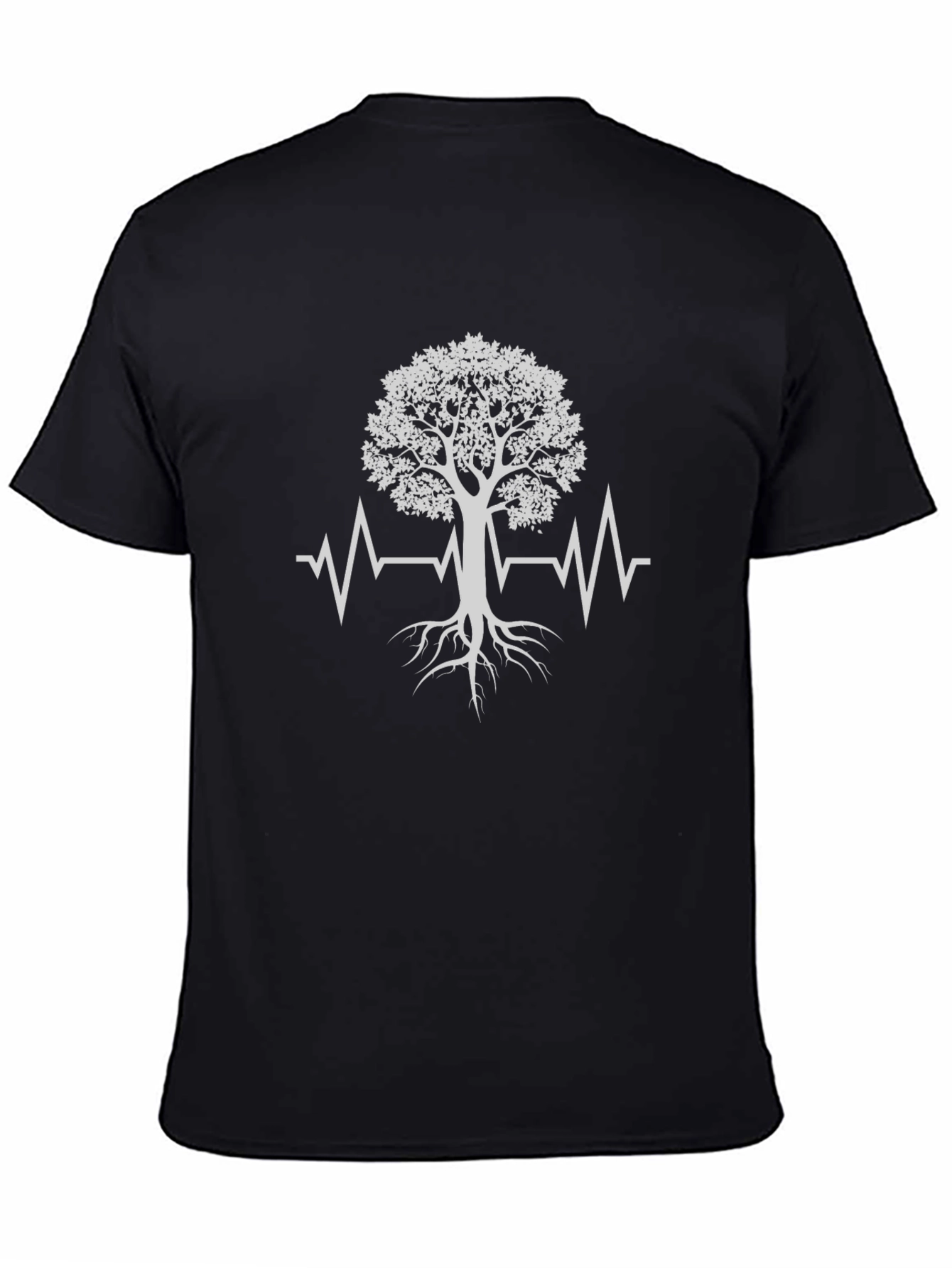 Tree of Life Heartbeat T-Shirt - Black