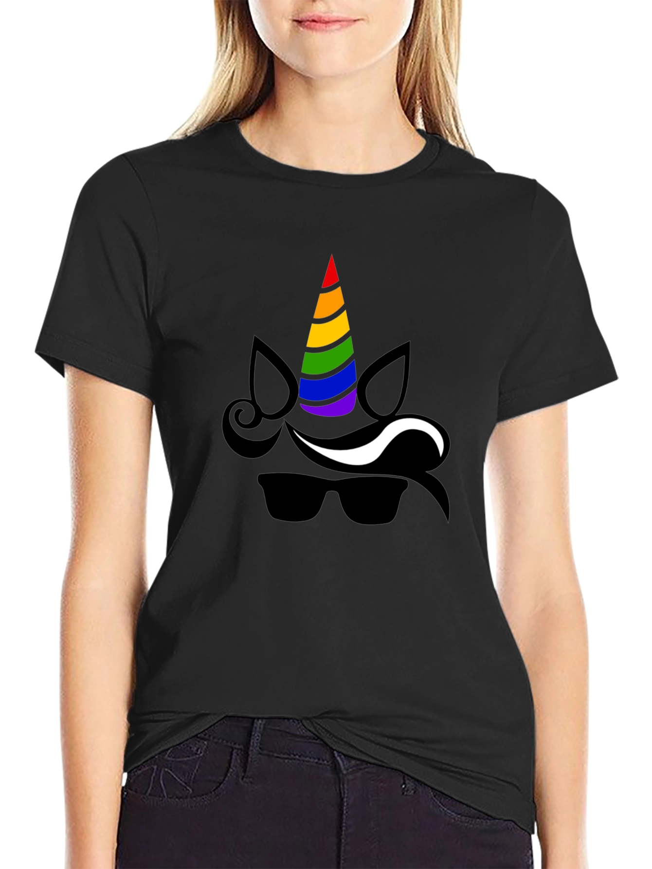 Unicorn Sunglasses Graphic Tee