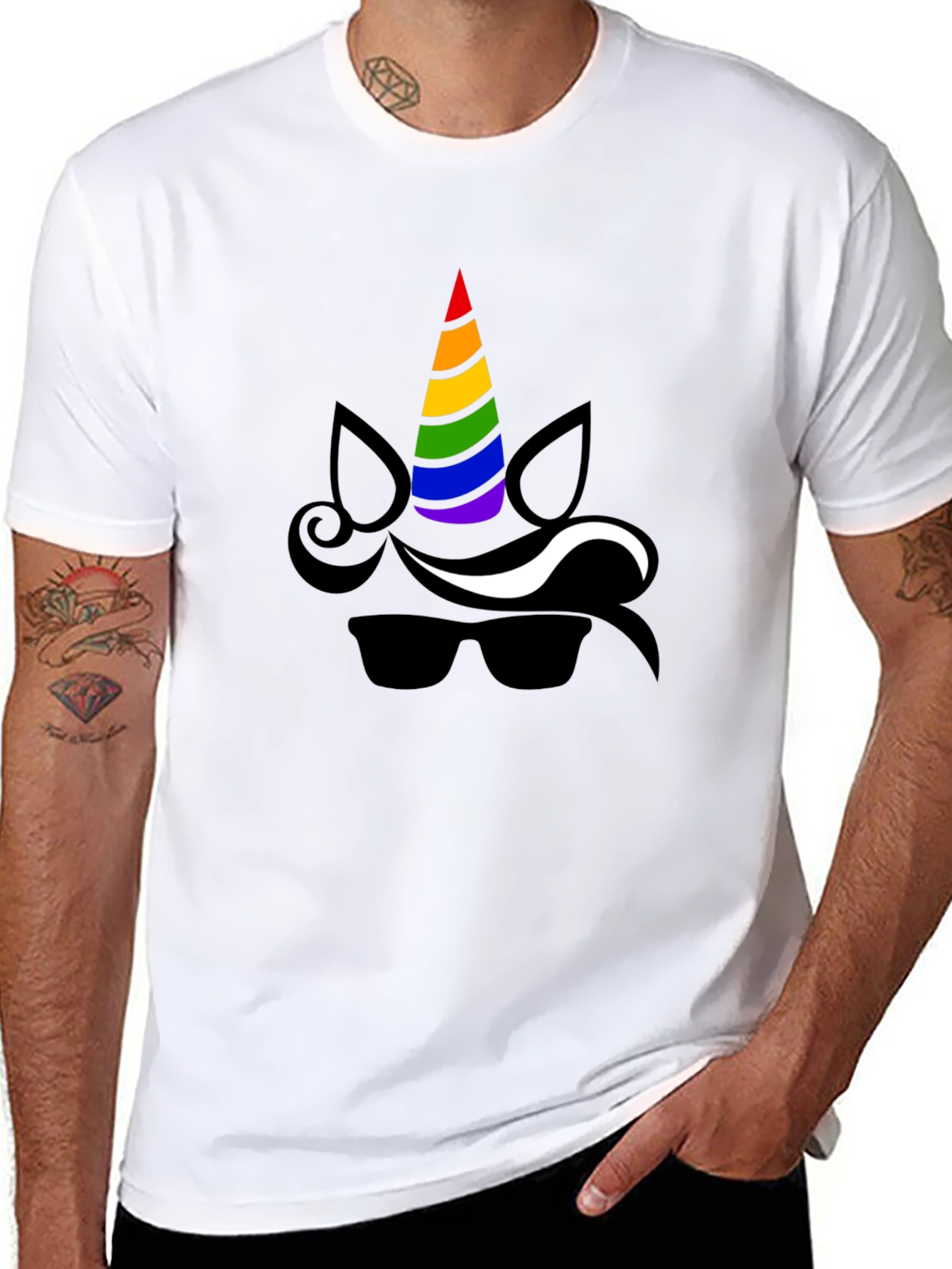 Unicorn Sunglasses Graphic Tee