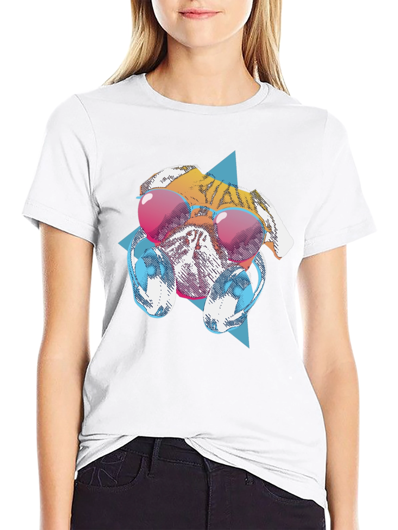 Cool Dog Graphic Tee - Black T-Shirt