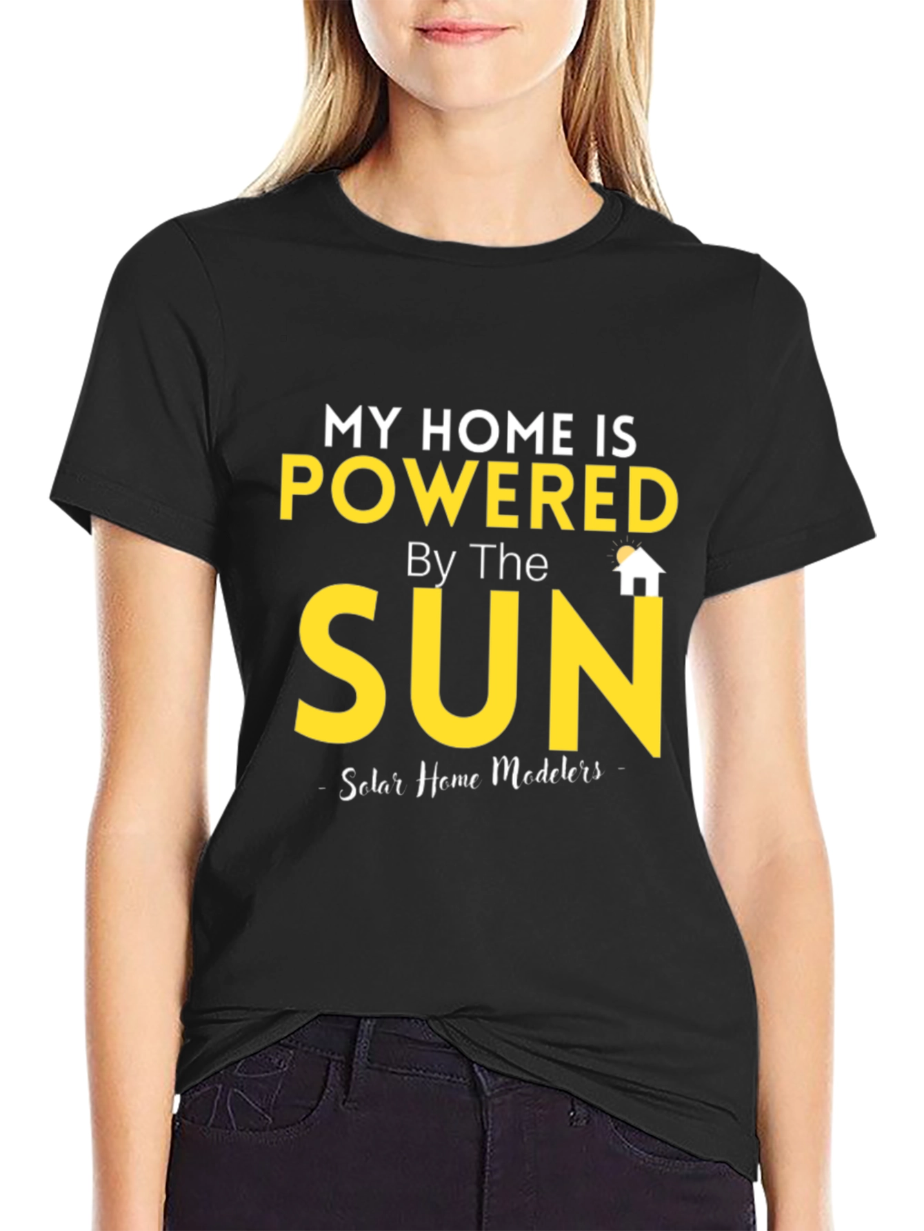 Powered by the Sun Graphic Tee - Eco-Friendly Fashion
