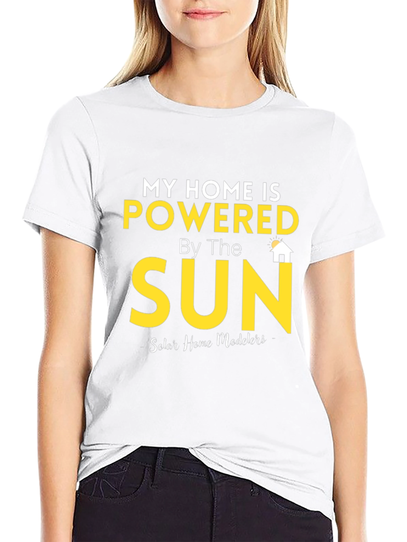 Powered by the Sun Graphic Tee - Eco-Friendly Fashion