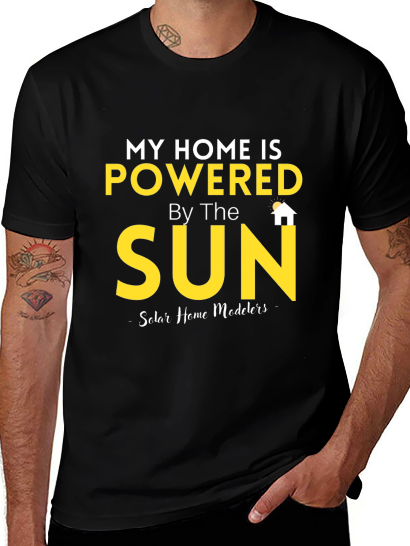 Powered by the Sun Graphic Tee - Eco-Friendly Fashion