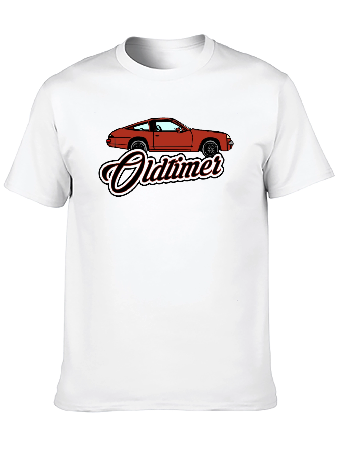 Retro Car Graphic Tee - Oldtimer Style