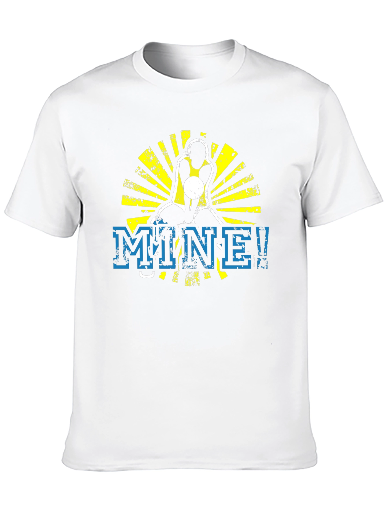 Volleyball Player MINE! Graphic Black T-Shirt