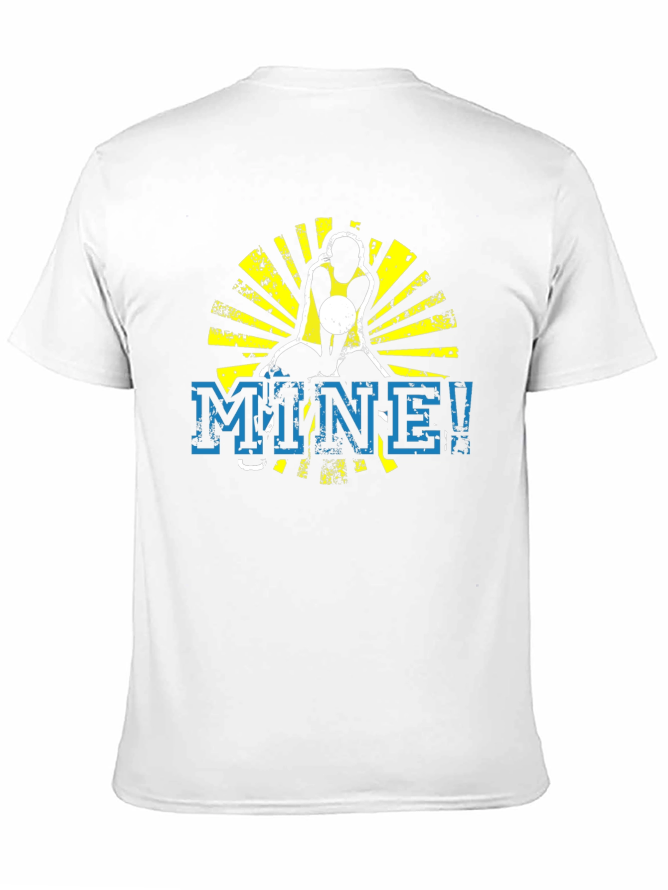 Volleyball Player MINE! Graphic Black T-Shirt
