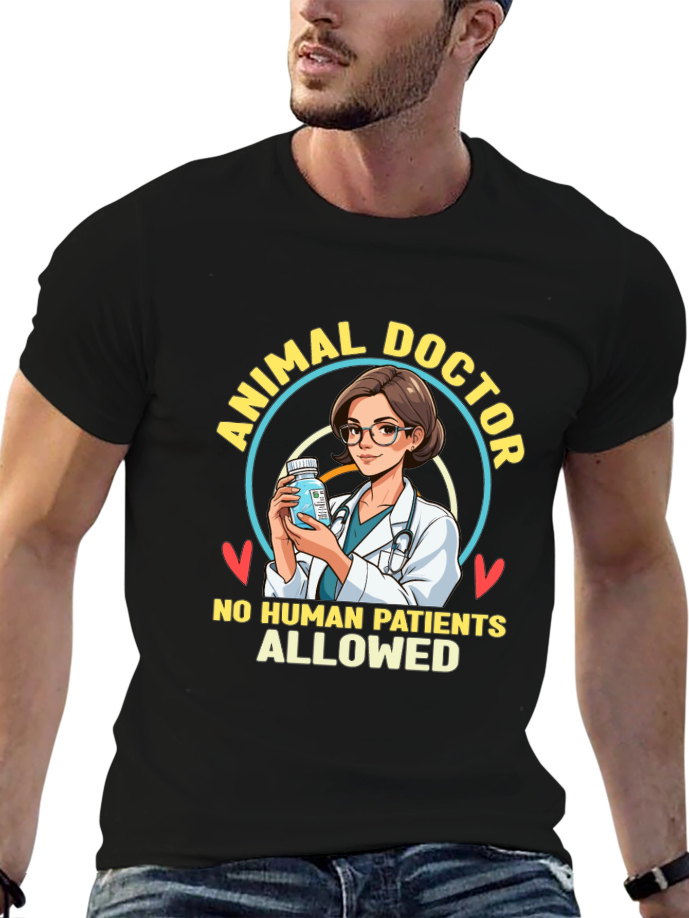 Animal Doctor T-Shirt - No Human Patients