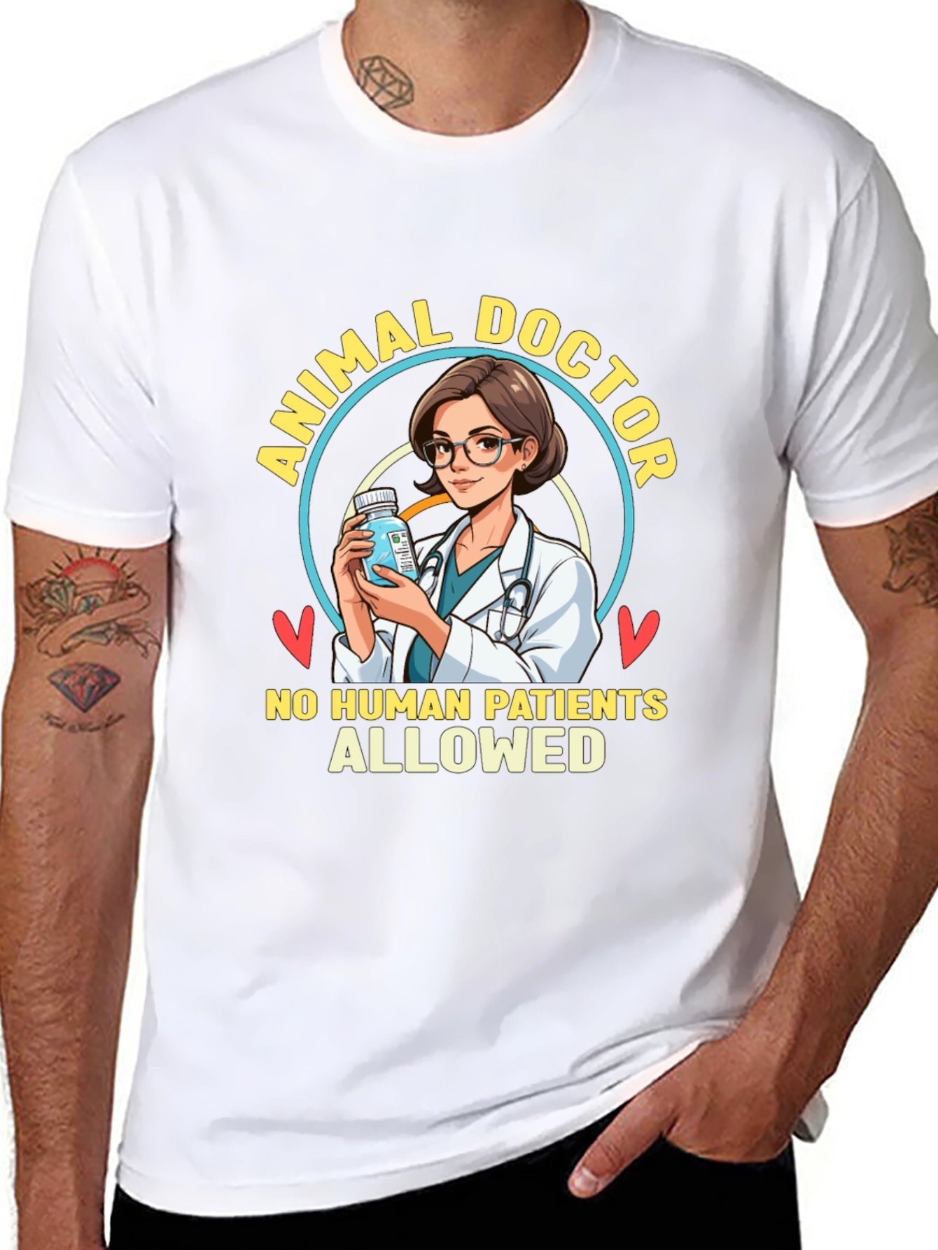 Animal Doctor T-Shirt - No Human Patients