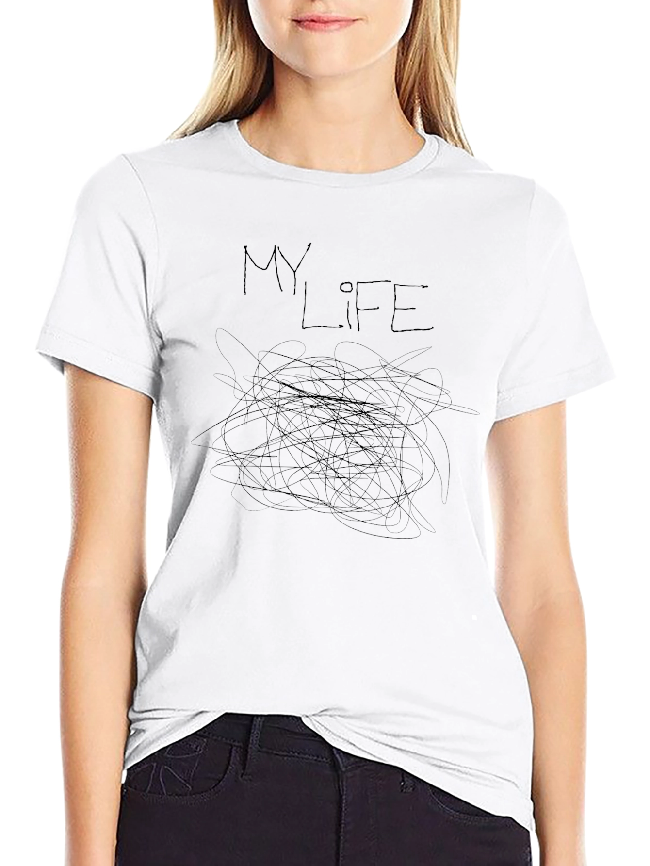 My Life Graphic Print T-Shirt - Express Yourself!
