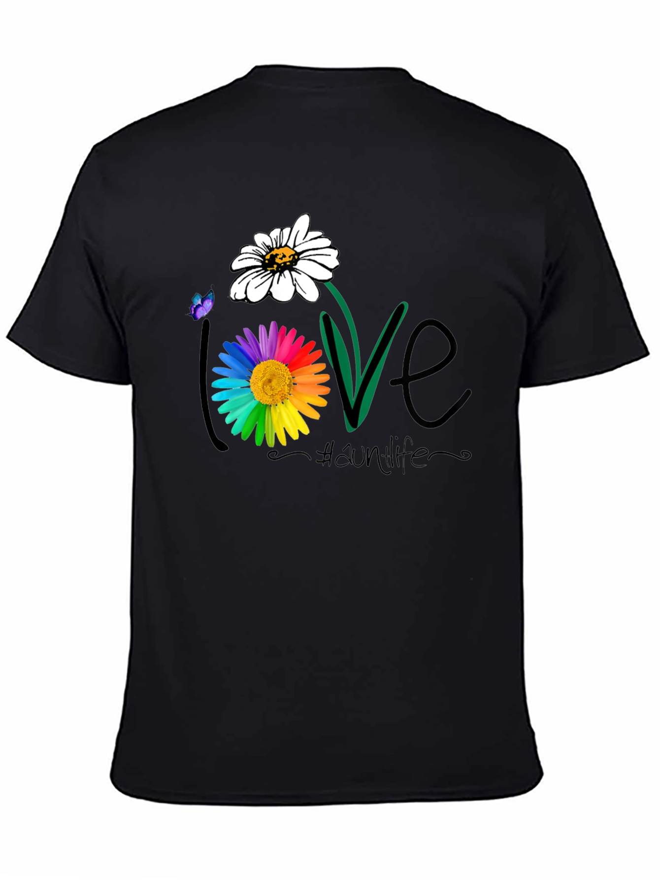 Love Daisy Flower Graphic T-Shirt