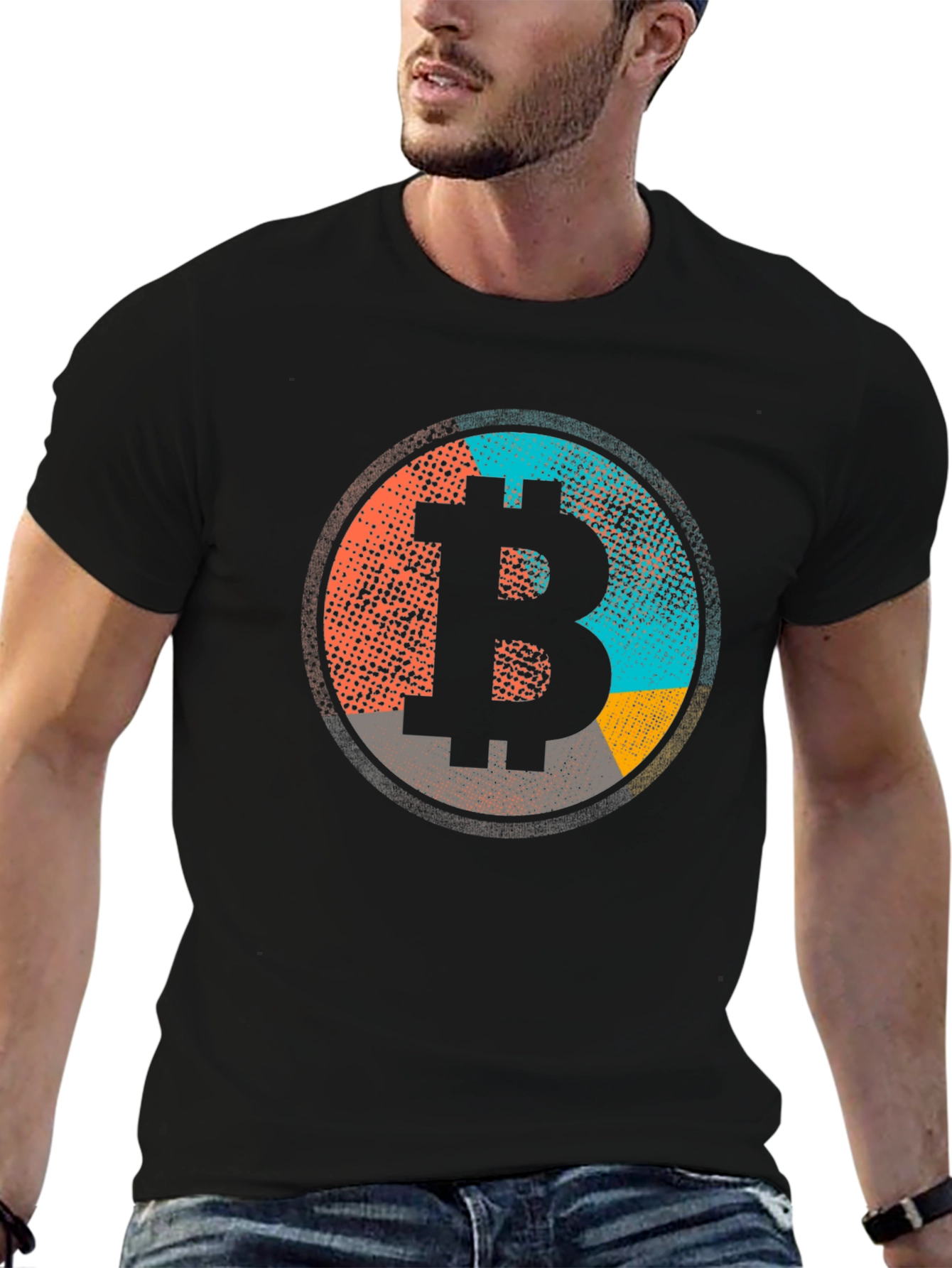 Bitcoin Black Graphic Tee Cryptocurrency T-Shirt
