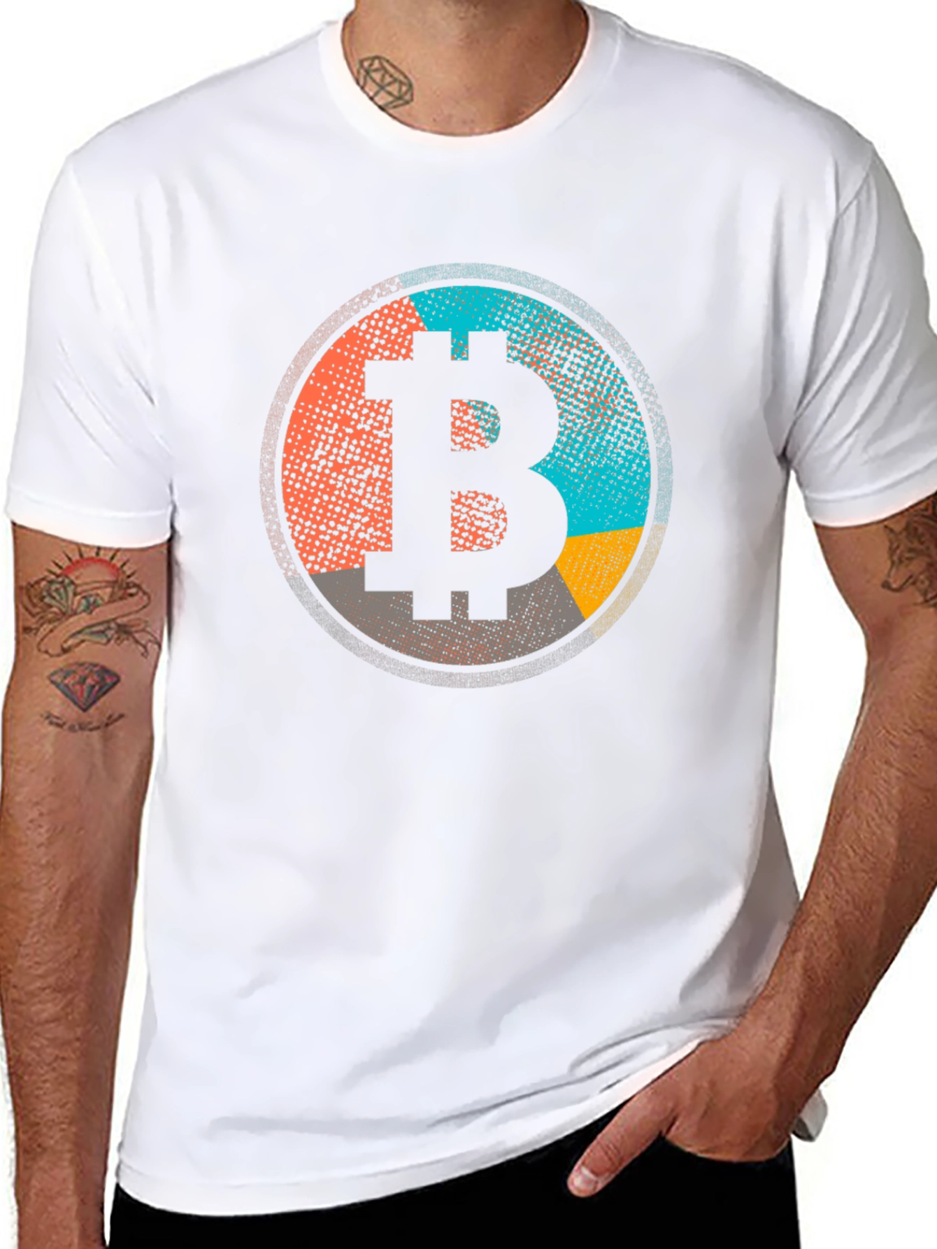 Bitcoin Black Graphic Tee Cryptocurrency T-Shirt