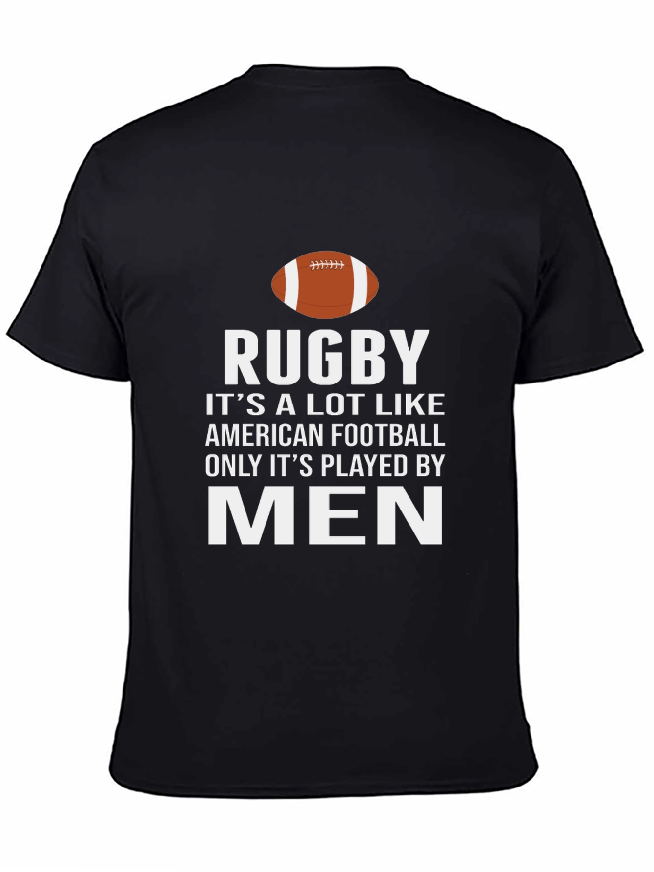 Rugby Mens Black Graphic T-Shirt