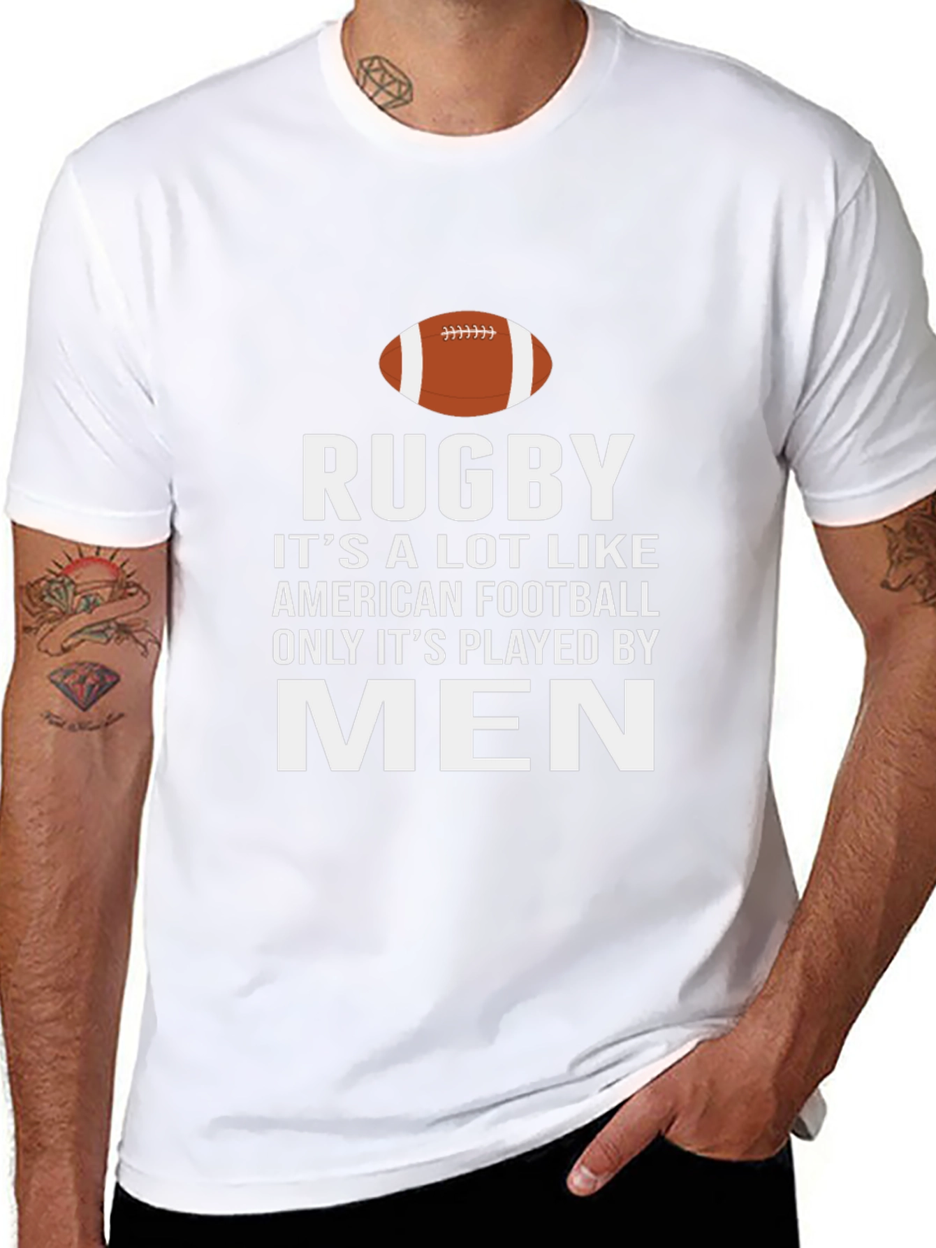 Rugby Mens Black Graphic T-Shirt