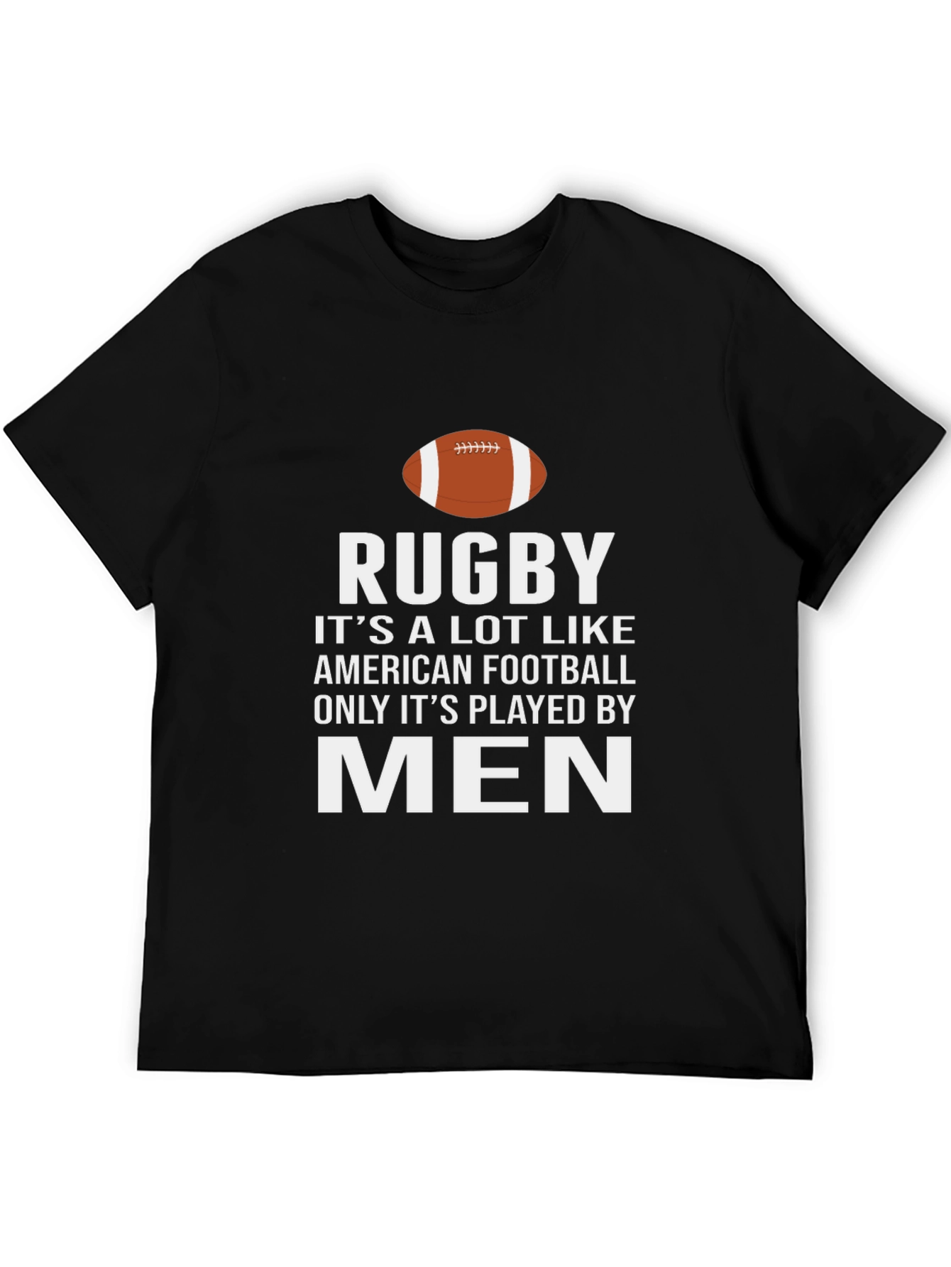 Rugby Mens Black Graphic T-Shirt