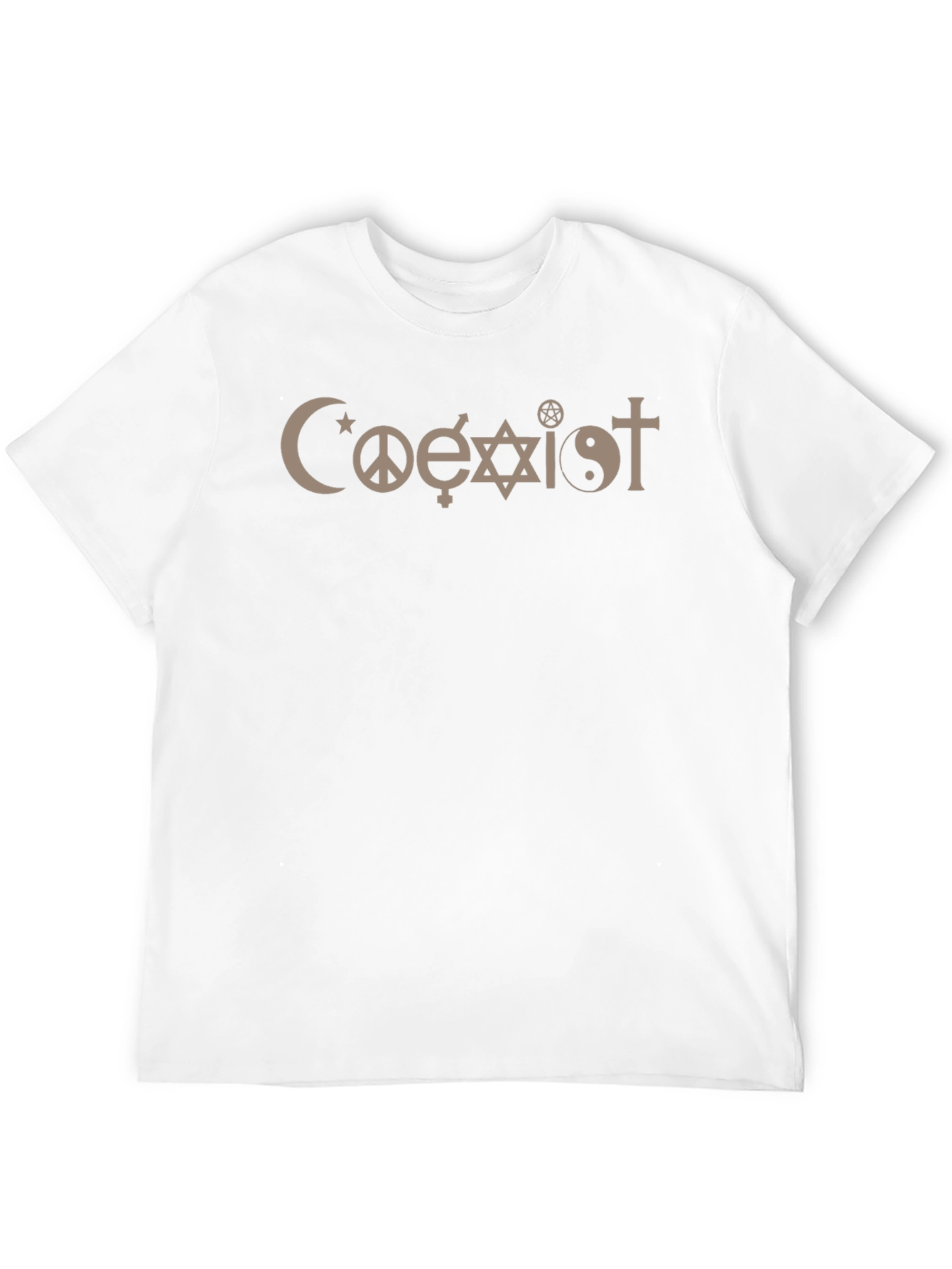 Coexist Graphic T-Shirt - Religious Tolerance Design
