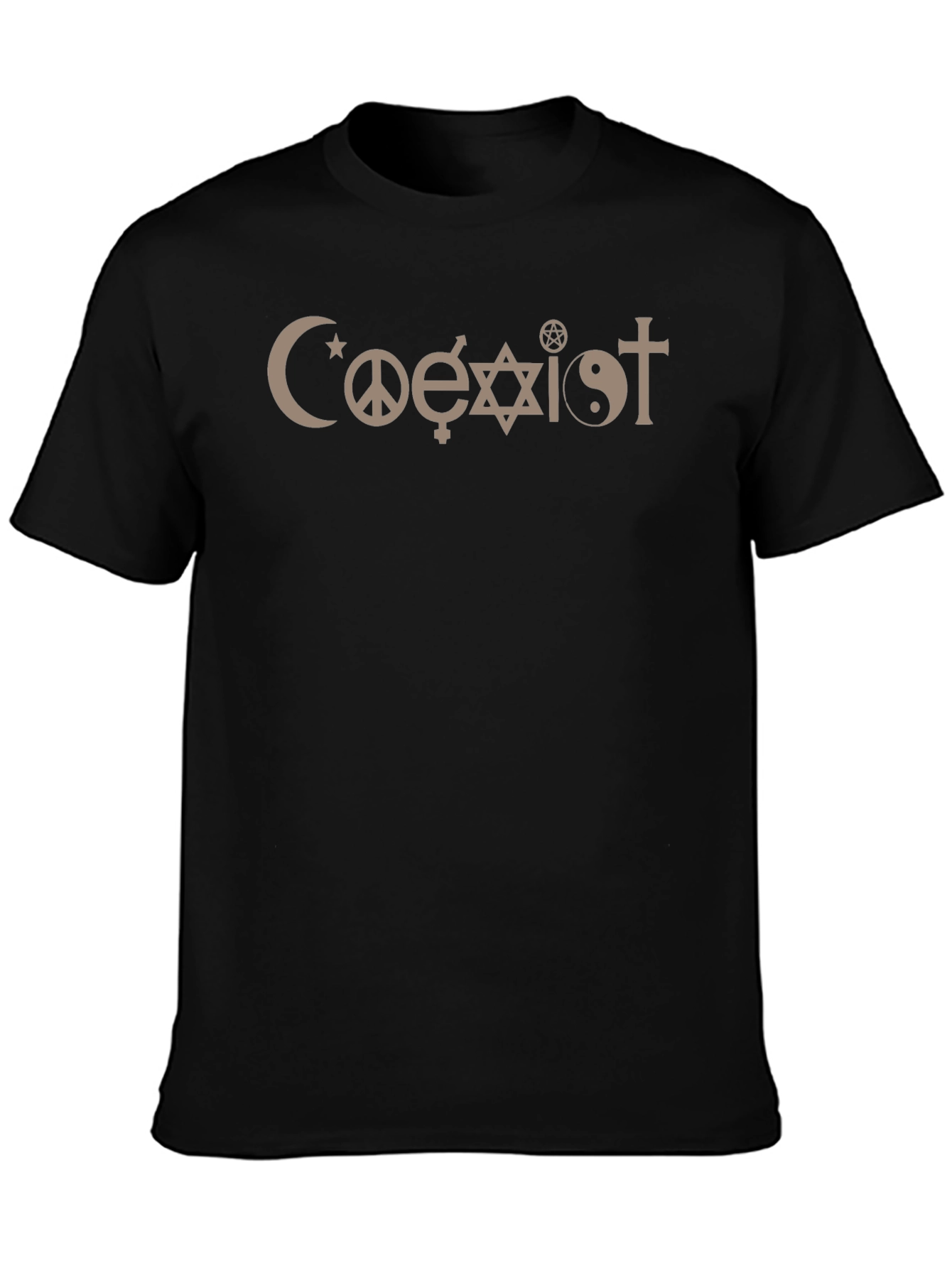 Coexist Graphic T-Shirt - Religious Tolerance Design