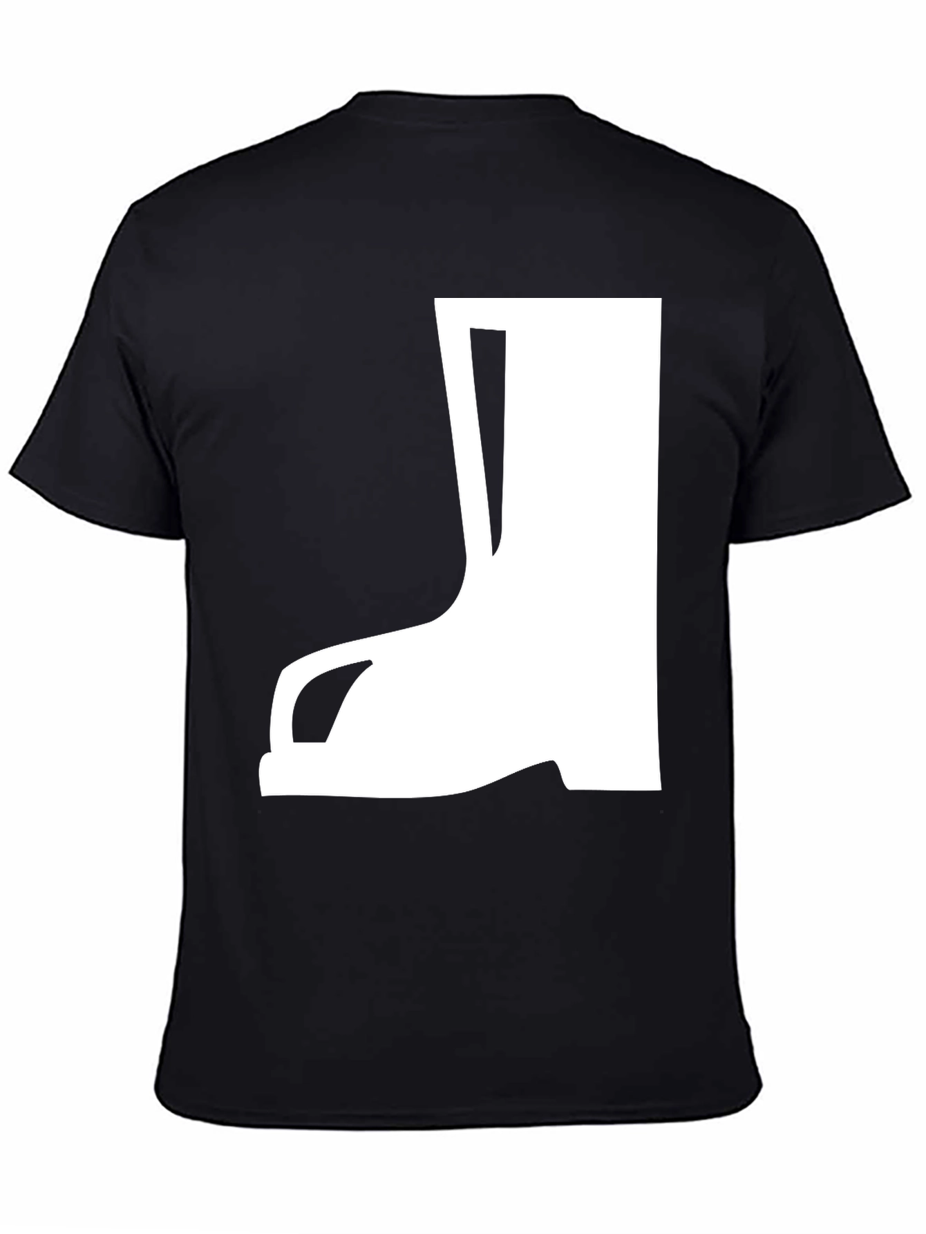 Boot Graphic T-Shirt - Casual Black Tee