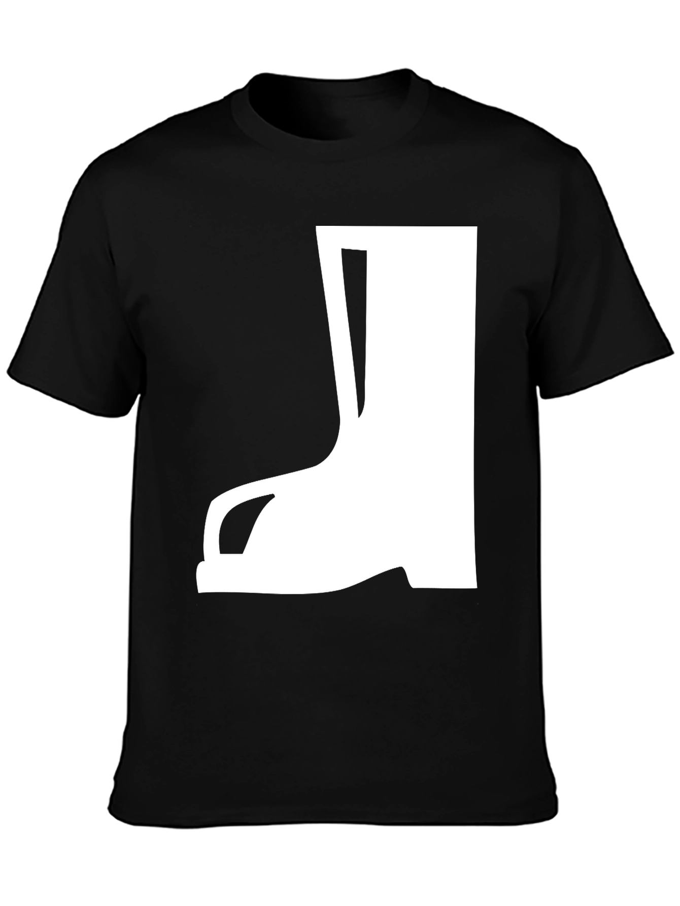 Boot Graphic T-Shirt - Casual Black Tee