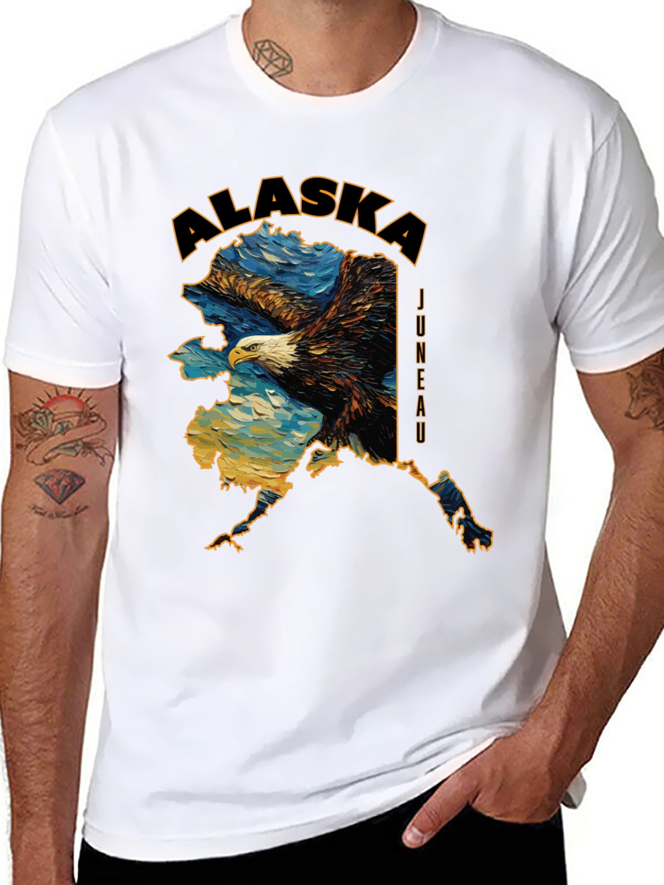 Alaska Eagle Graphic T-Shirt
