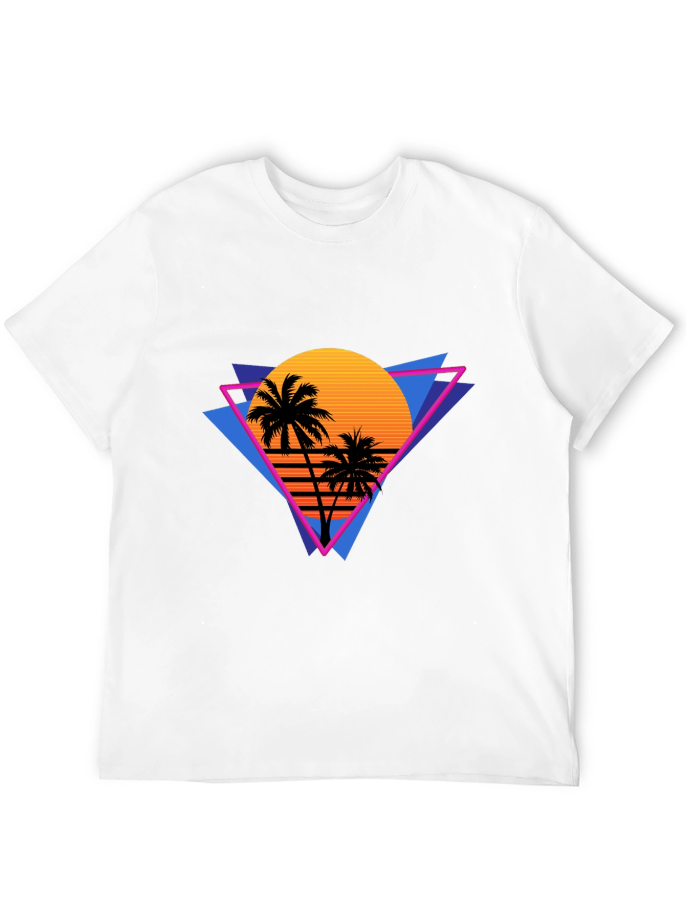 Retro Sunset Palm Tree Graphic Tee