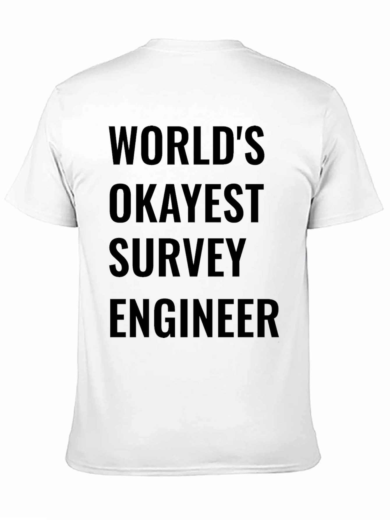 Worlds Okayest Survey Engineer - Funny T-Shirt