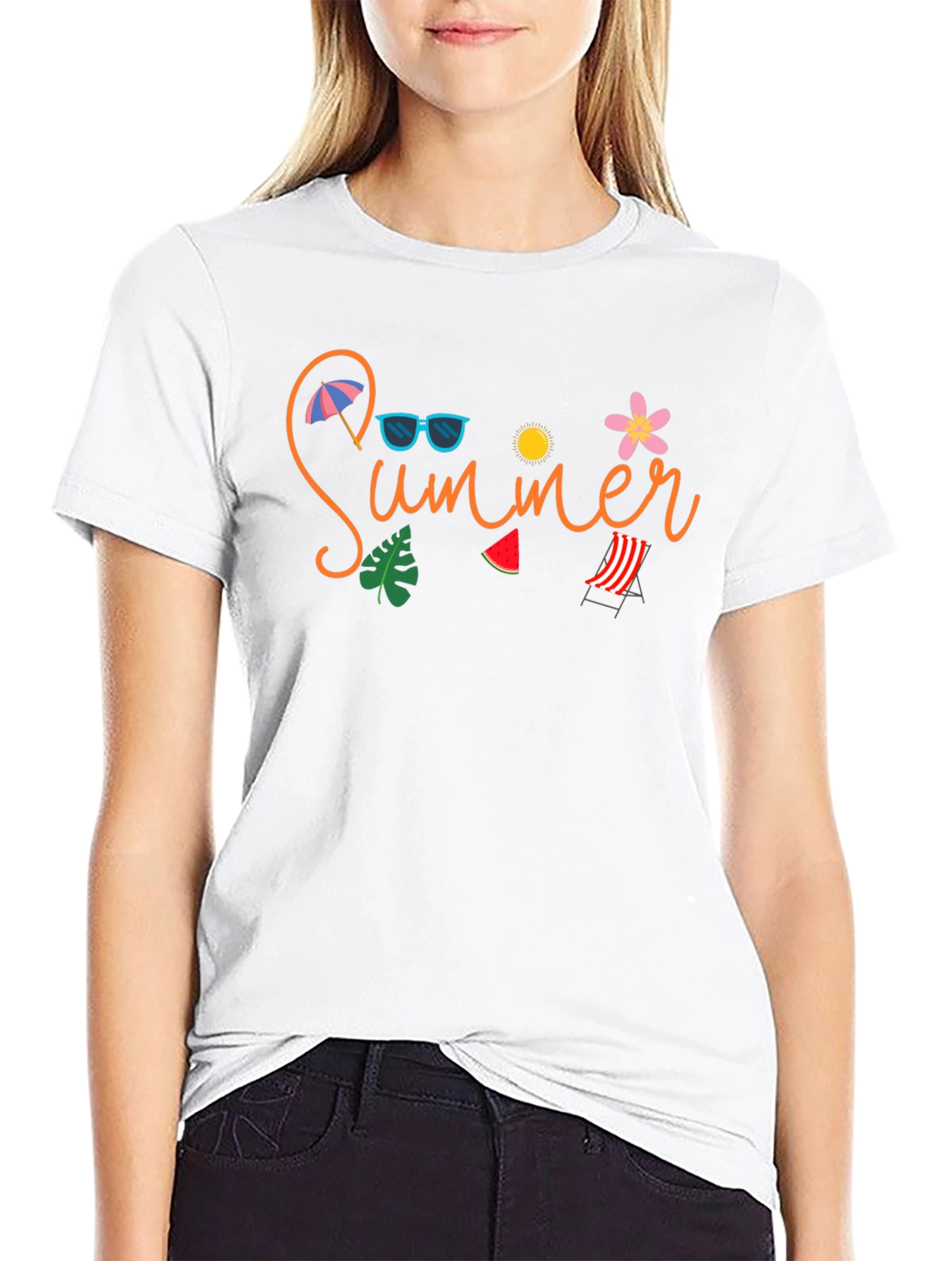 Summer Vibes T-Shirt - Black Graphic Tee