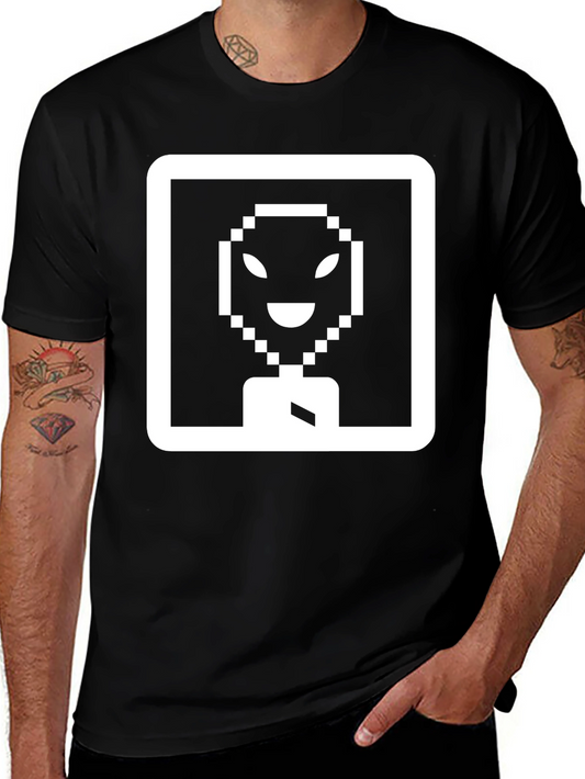 Pixel Alien Graphic Tee - Retro Style T-Shirt